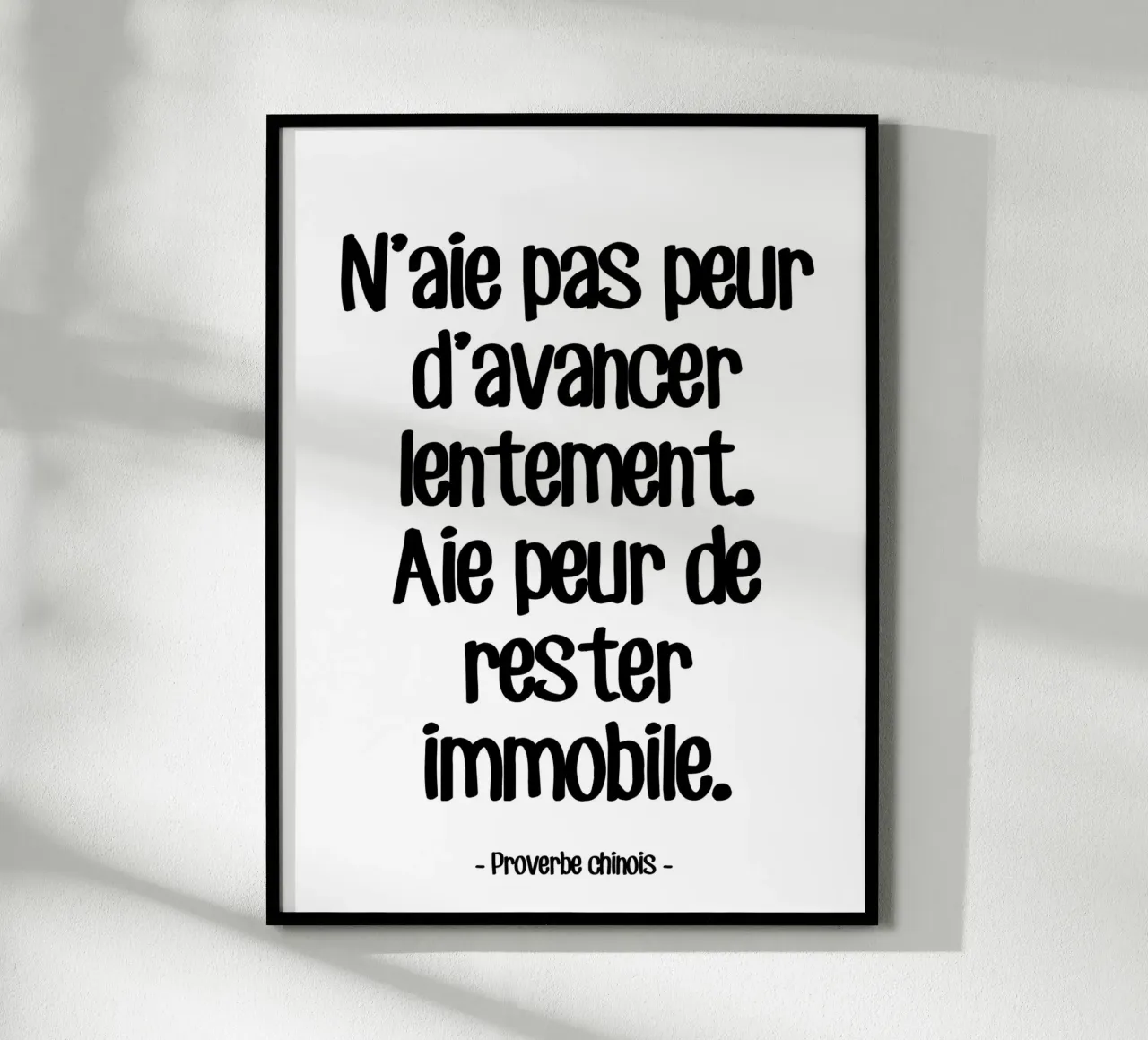 Zitat Proverbe Chinois Hahnemühle von Wall of Words