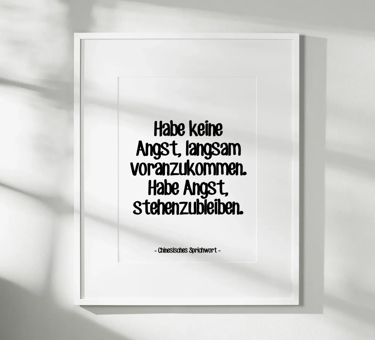Zitat Proverbe Chinois Hahnemühle von Wall of Words