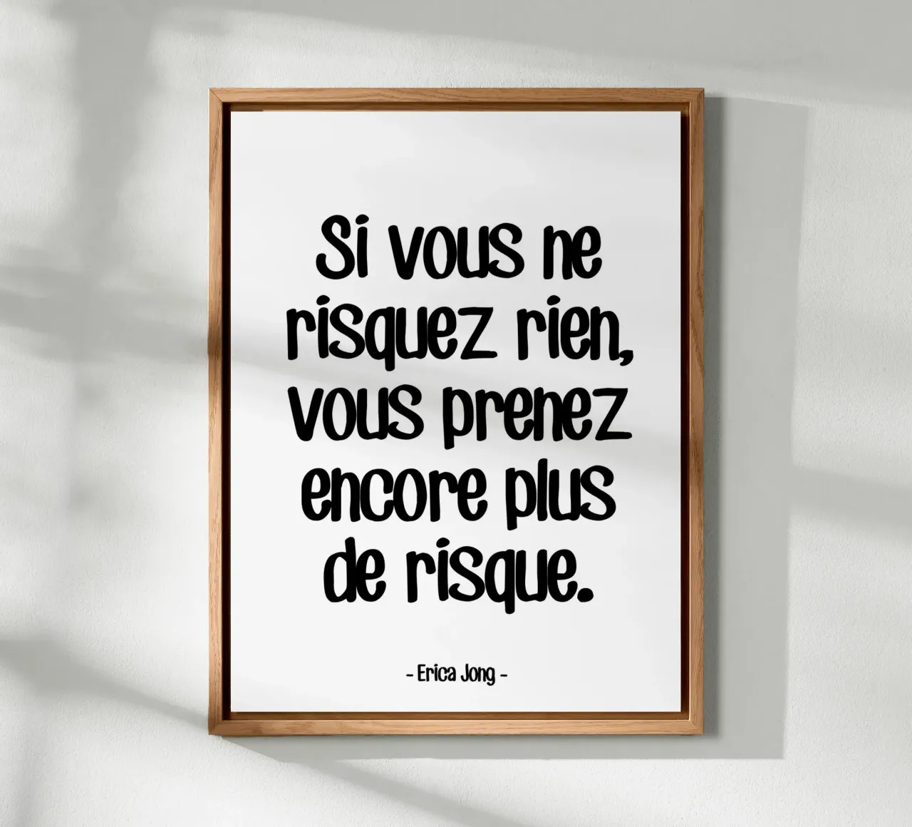 Zitat Risiko von Erica Jong Forex-Platte von Wall of Words