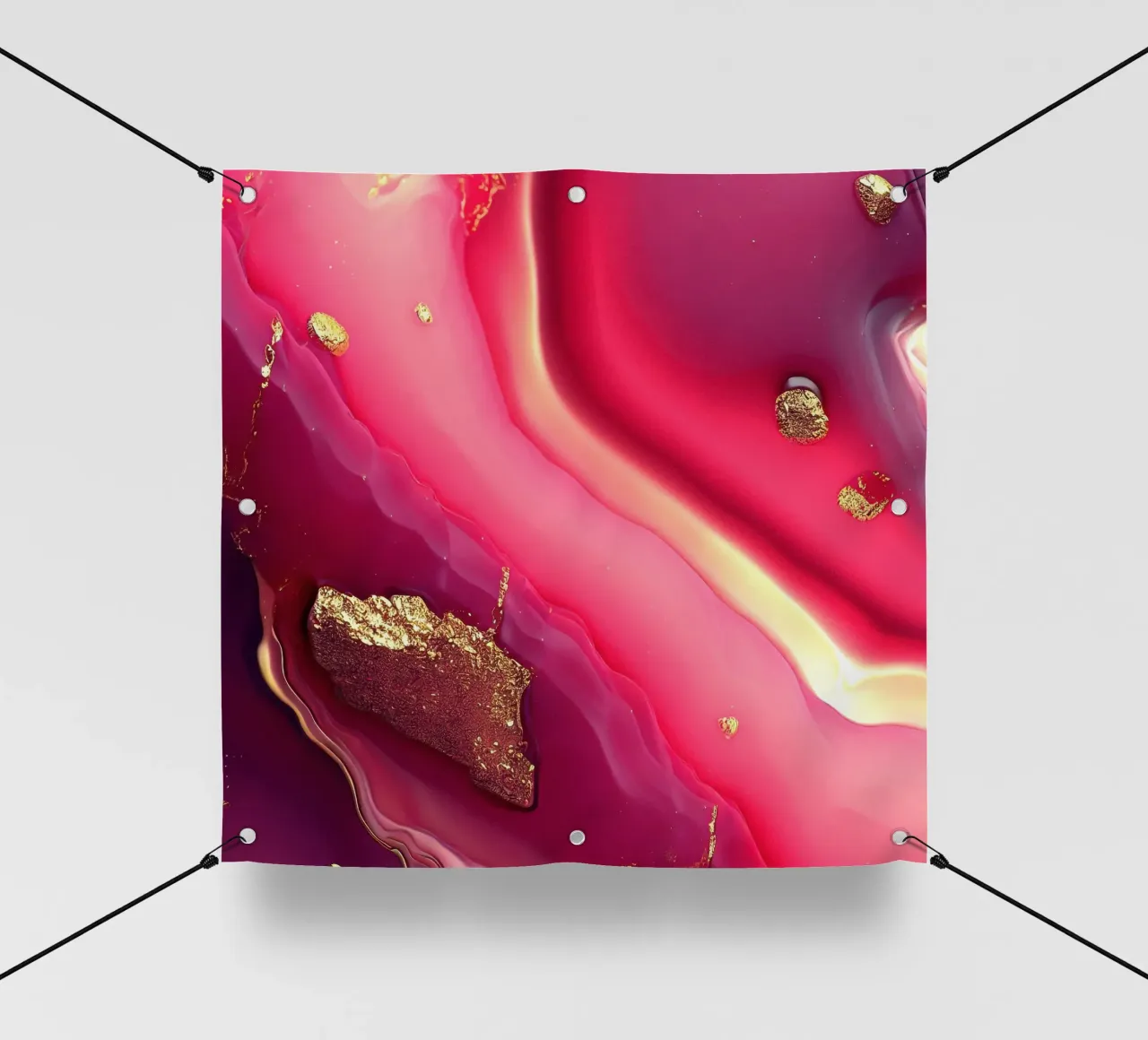 Texture agata rosa caldo telo in pvc da Gemstone Textures