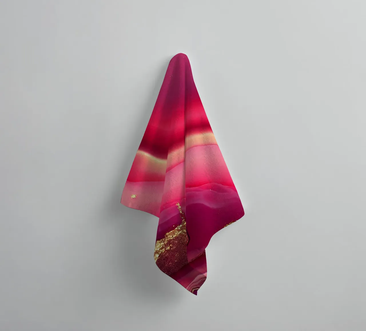 Texture d'agate rose vif serviette de bain de Gemstone Textures