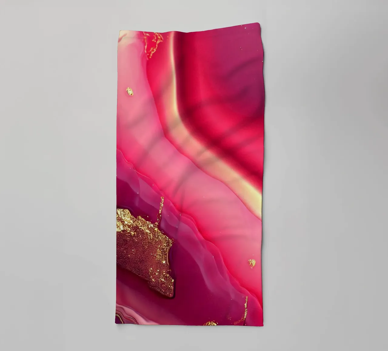 Texture d'agate rose vif serviette de bain de Gemstone Textures