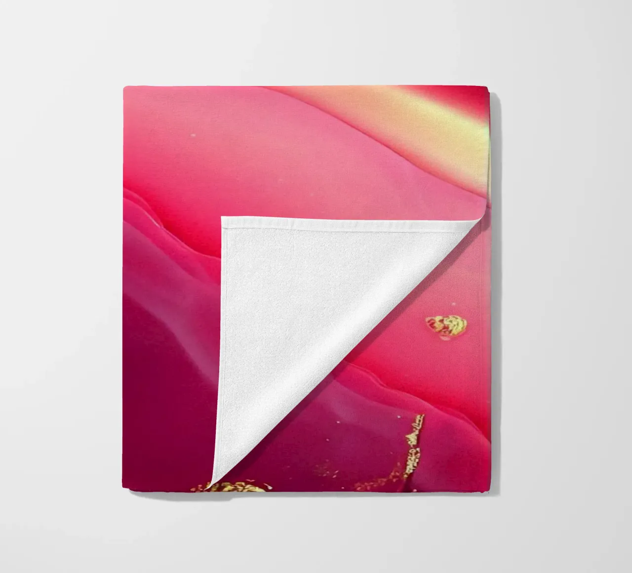 Roze Agaat Textuur strandhanddoek van Gemstone Textures