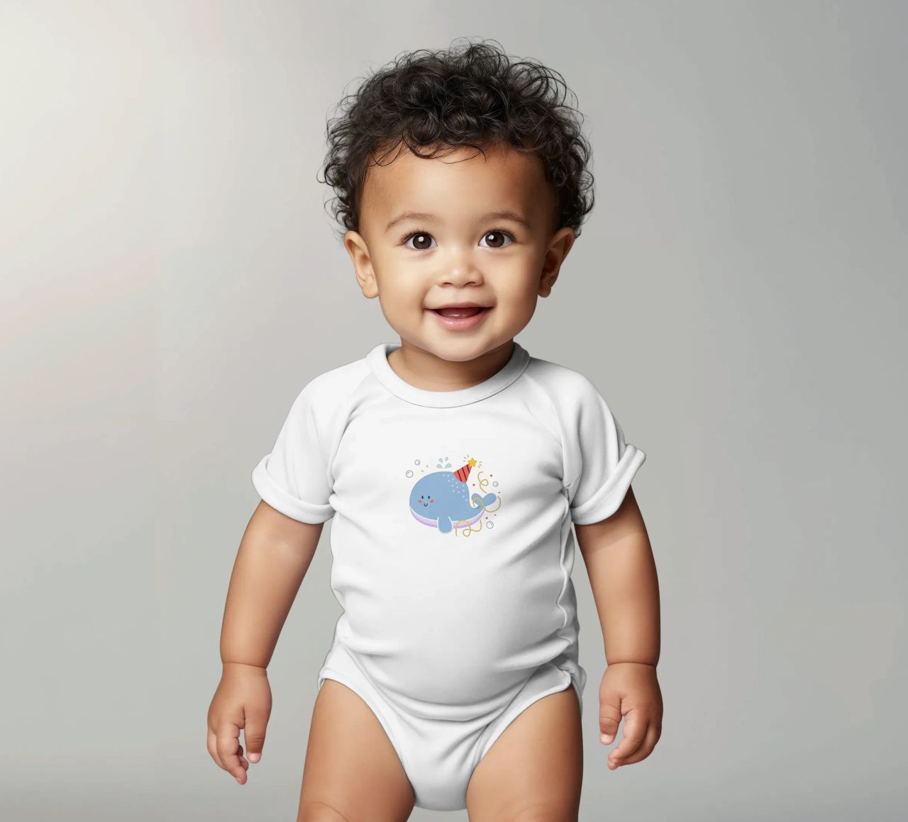 baleine heureuse body bébé de khoailang