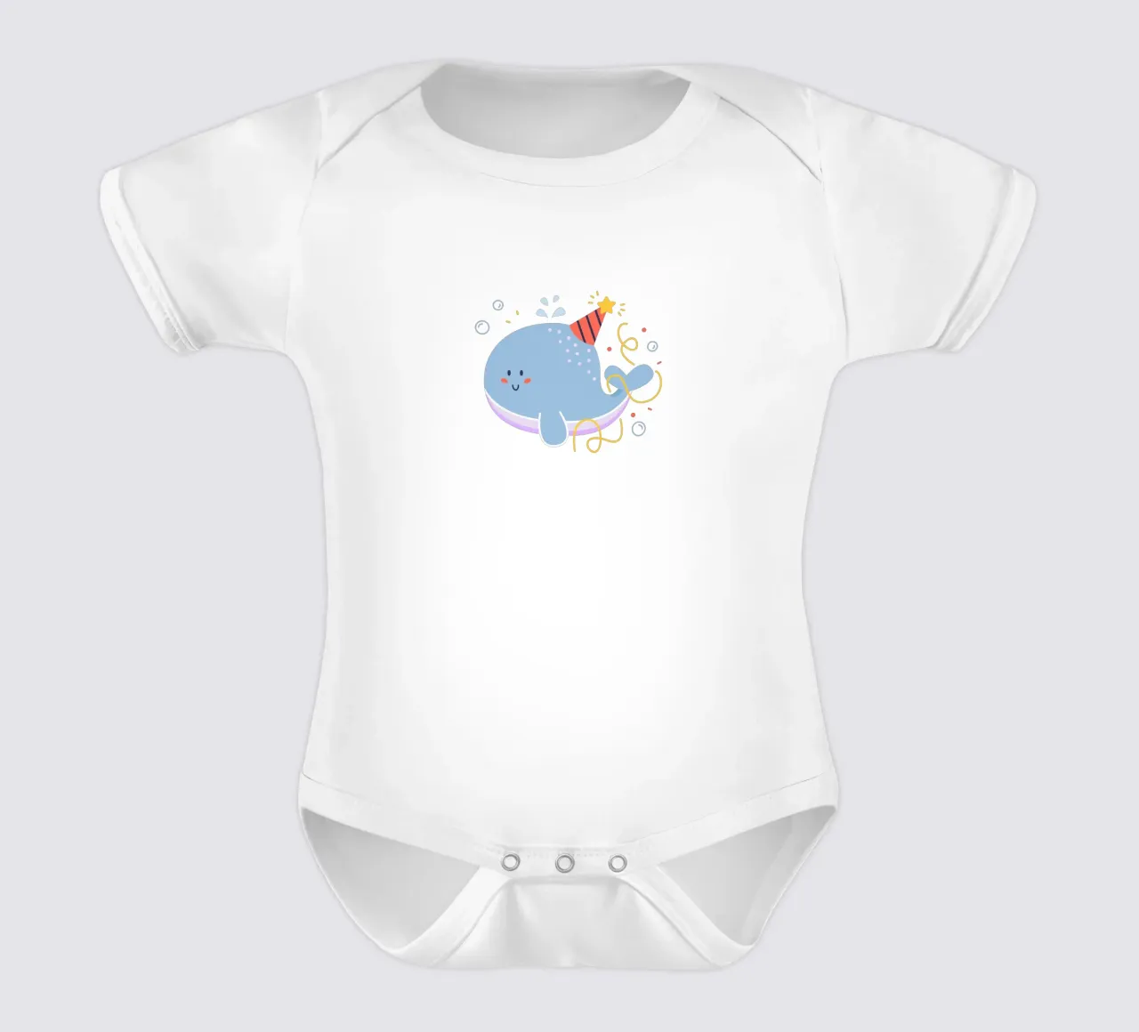 balena felice body neonato maniche corte da khoailang