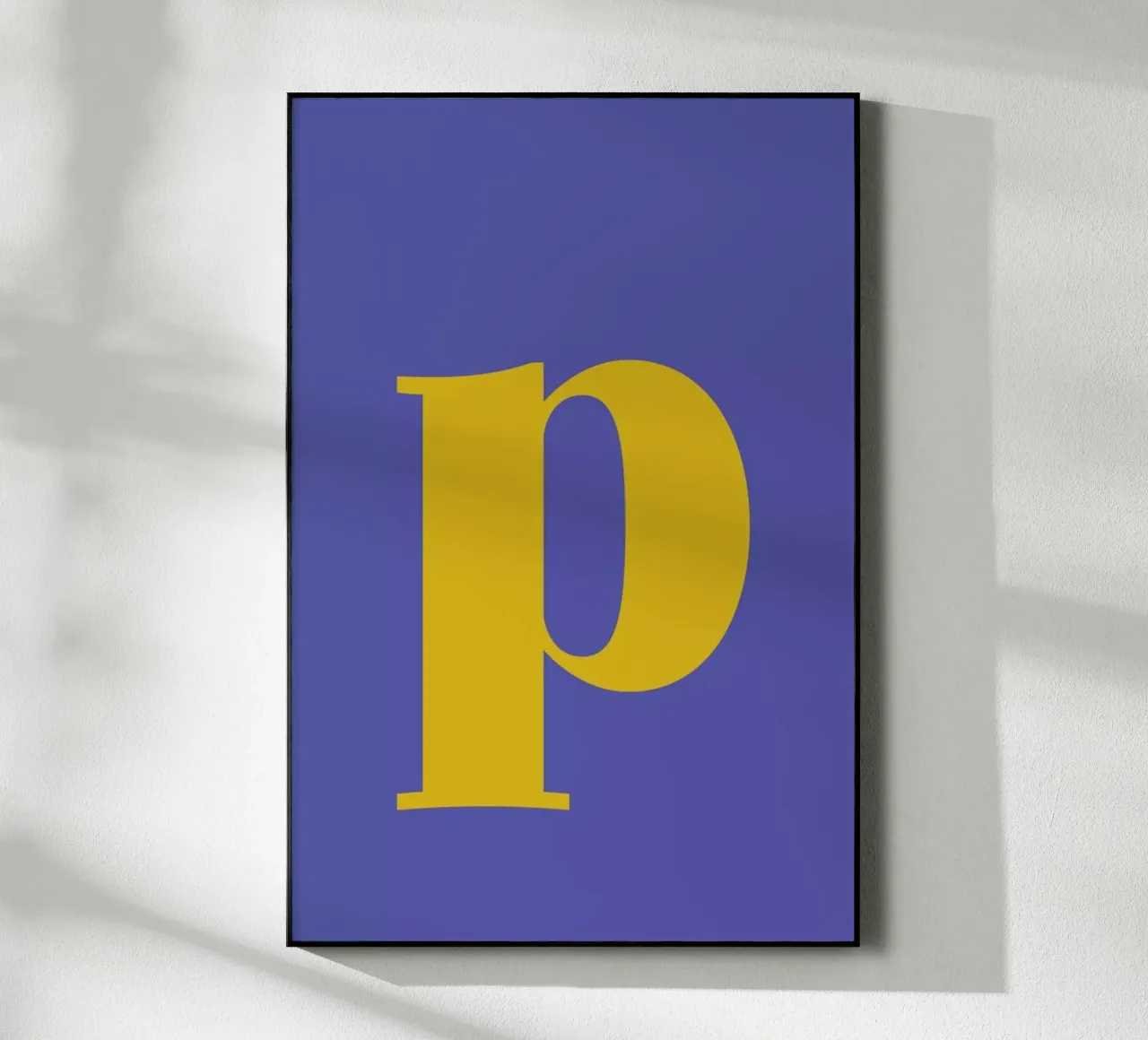 Blue Letter P plexiglass da Studio One