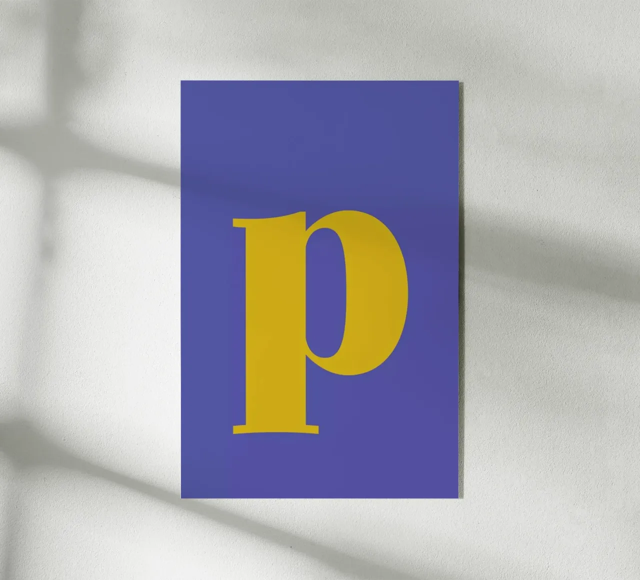 Blue Letter P plexiglass da Studio One