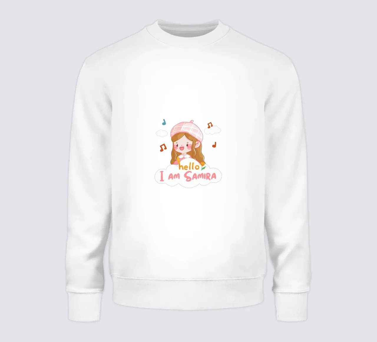 hello girl personalisable felpa da khoailang