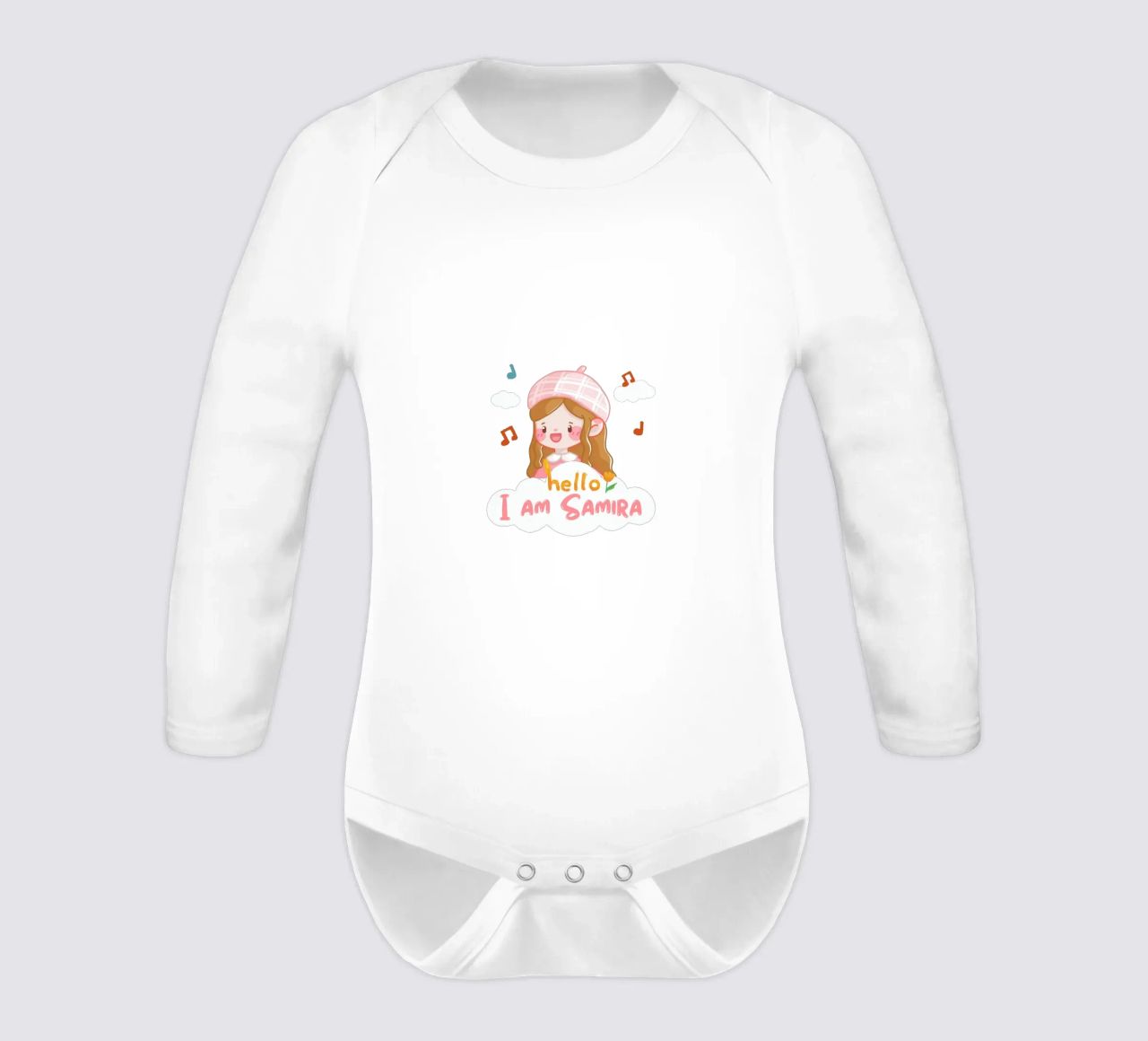 hello girl personnalisable body manches longues de khoailang
