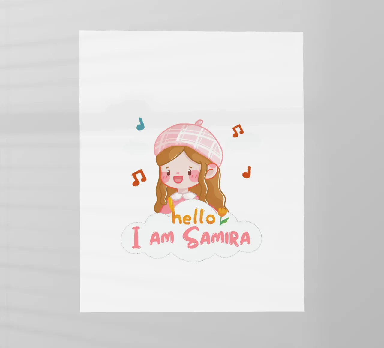 hello girl personalisable pellicola backlit da khoailang
