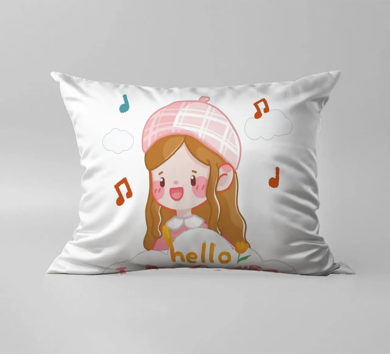 hello girl personalisable cuscino da khoailang