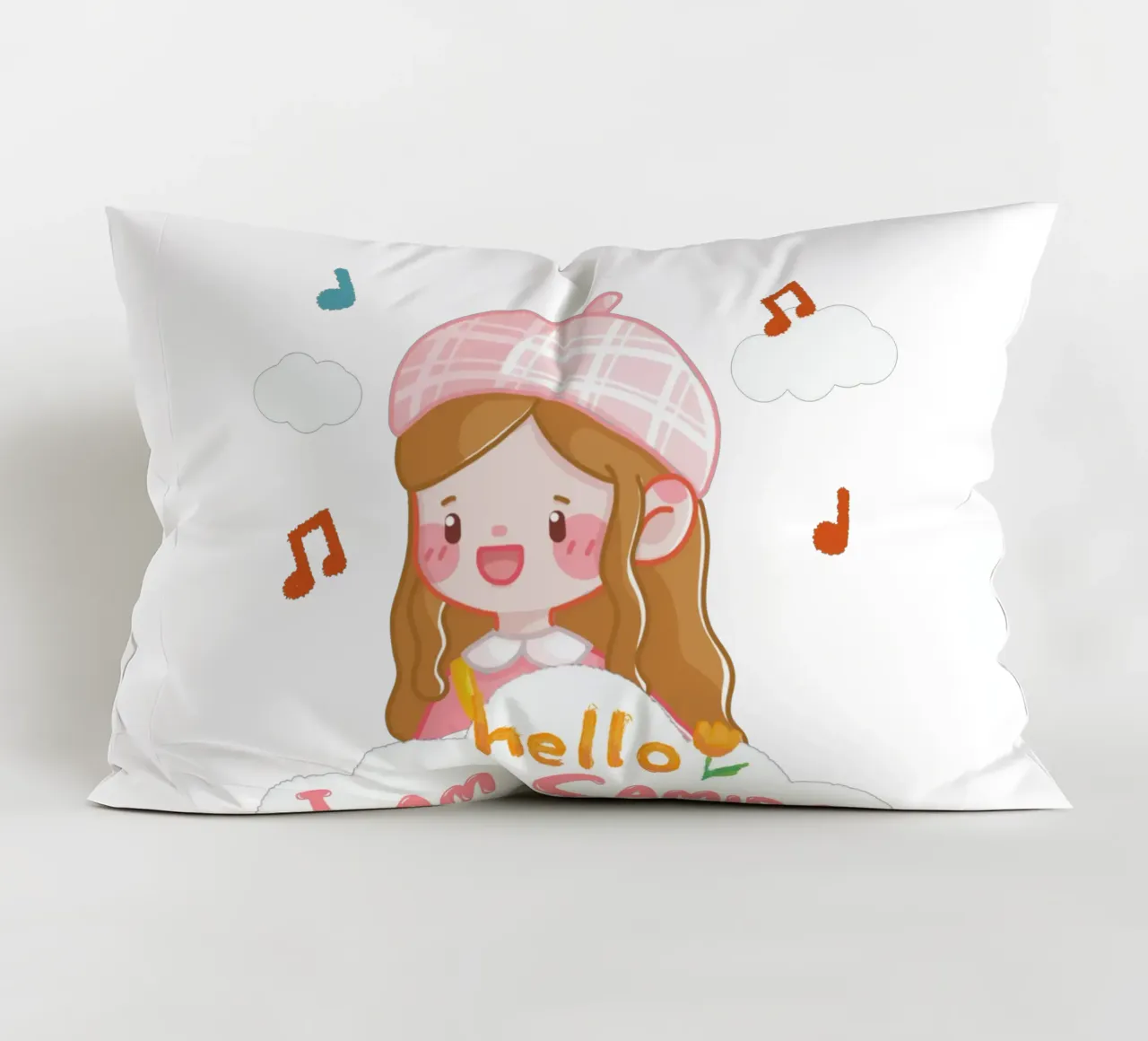 hello girl personalisable cuscino da khoailang