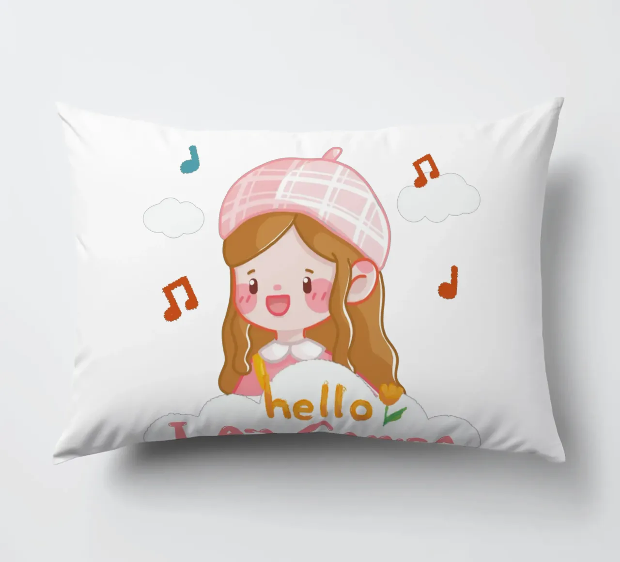 hello girl personalisable cuscino da khoailang