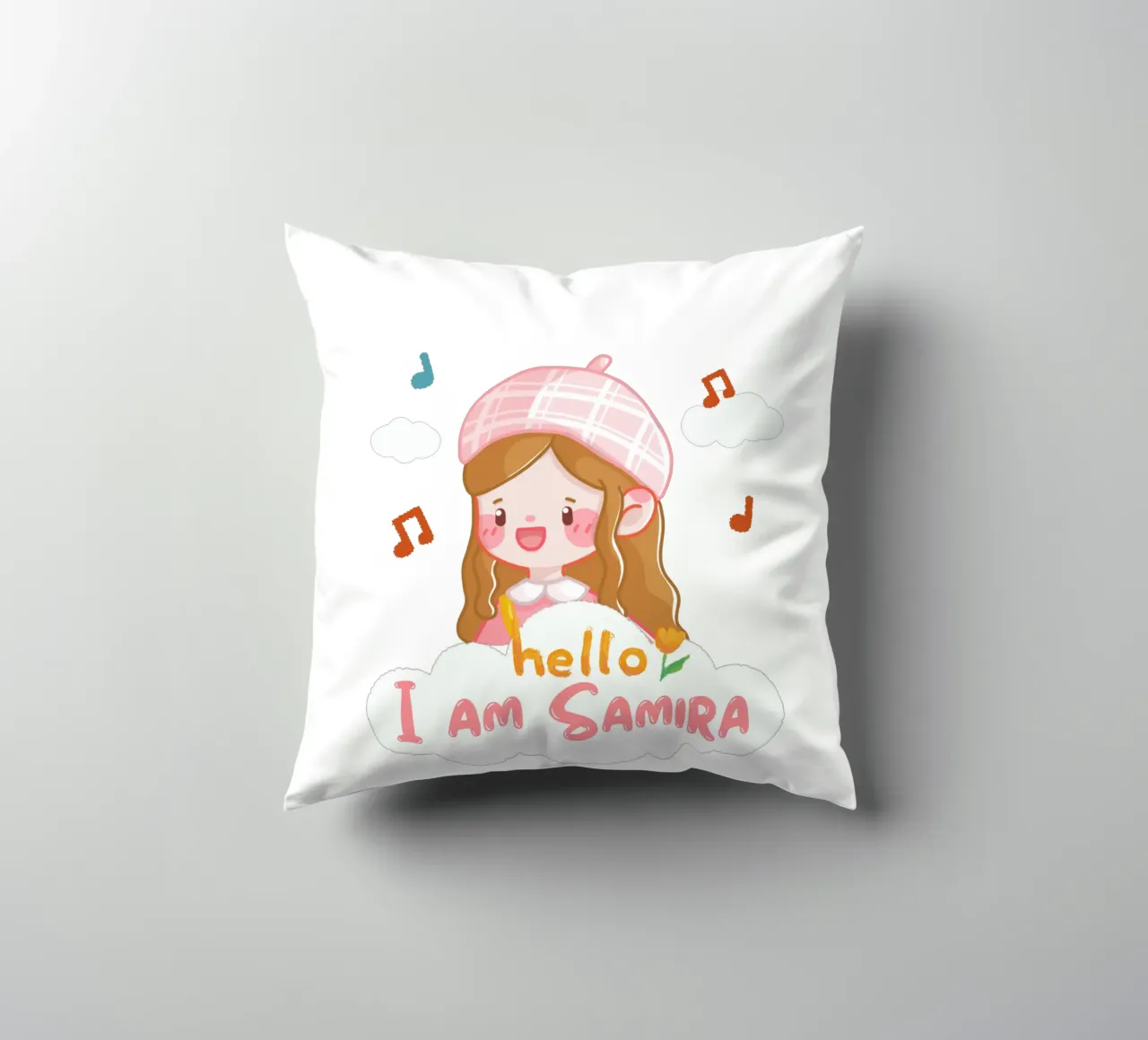 hello girl personalisable cuscino da khoailang