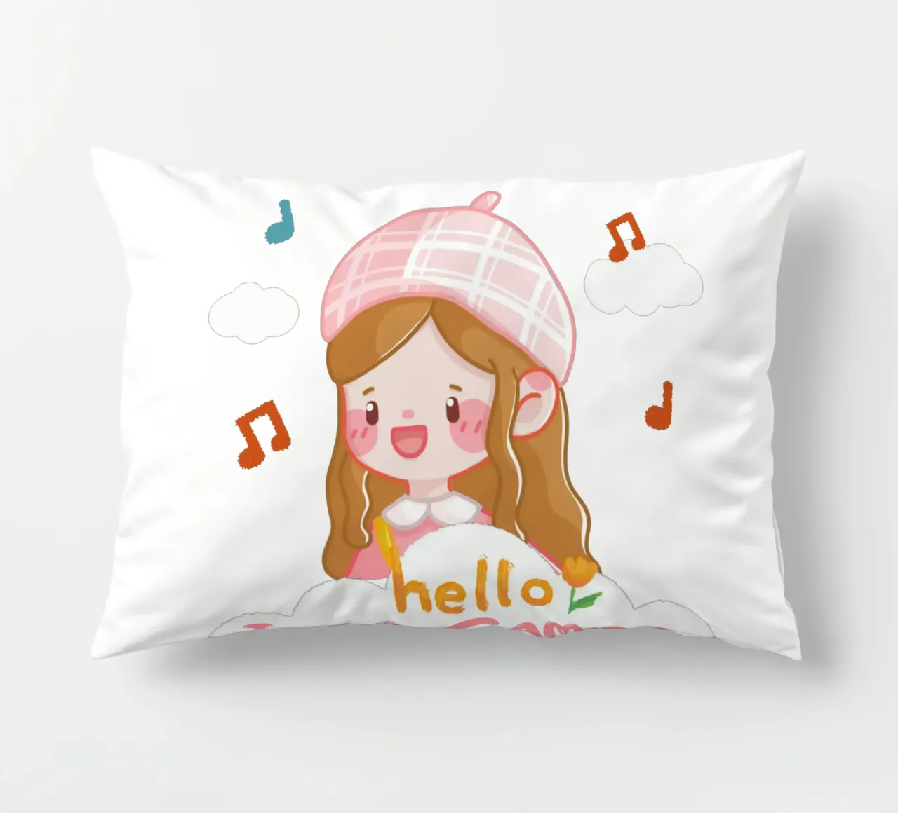 hello girl personalisable cuscino da khoailang