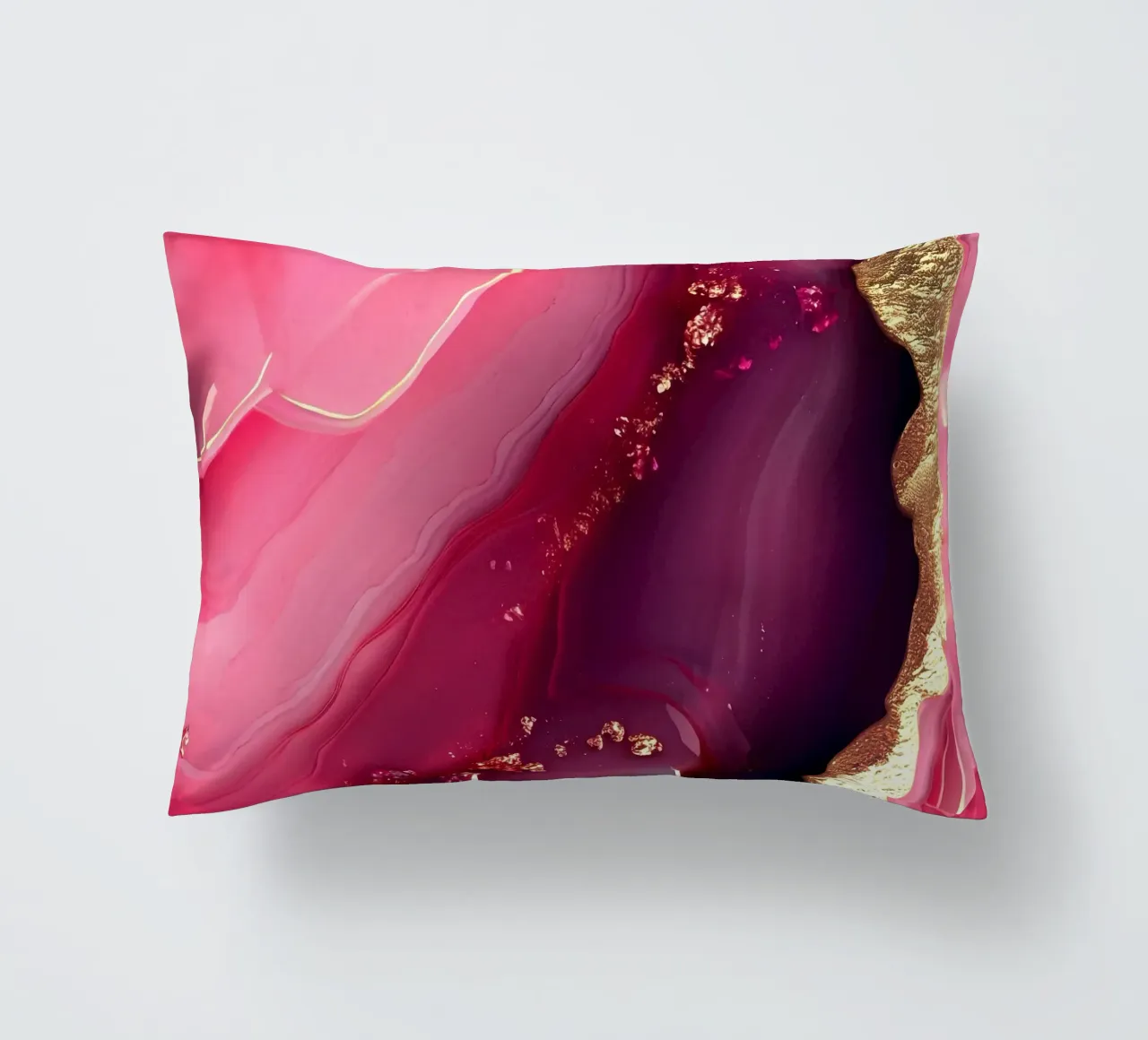 Texture d'agate rose vif coussin de Gemstone Textures