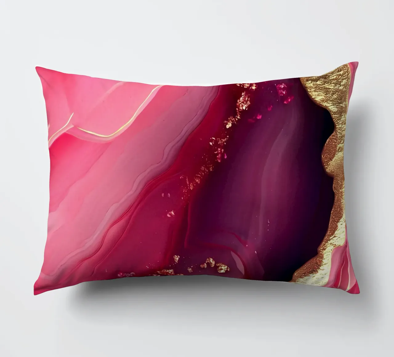 Texture d'agate rose vif coussin de Gemstone Textures