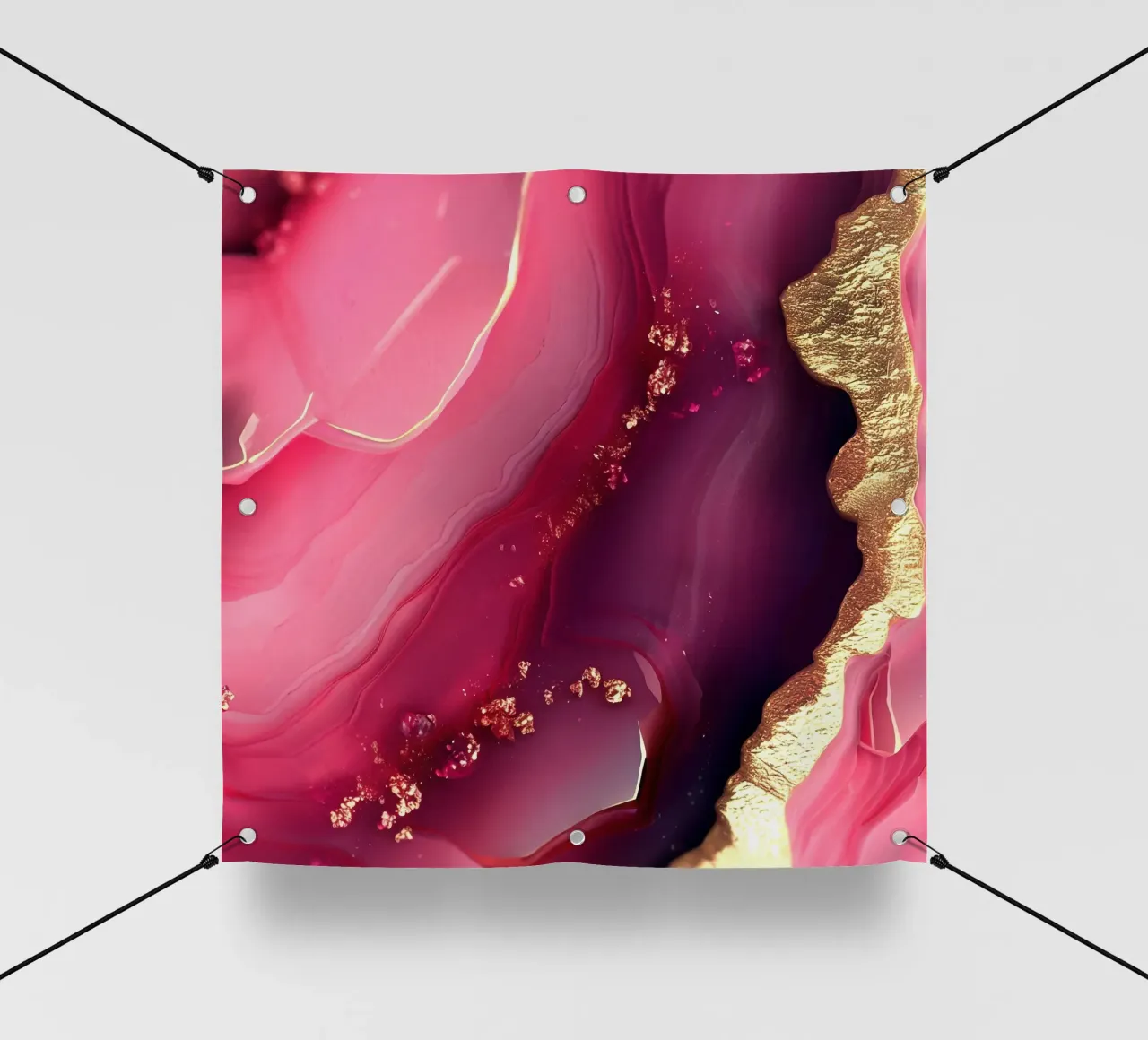 Hot Pink Agate Texture pvc cover by Gemstone Textures