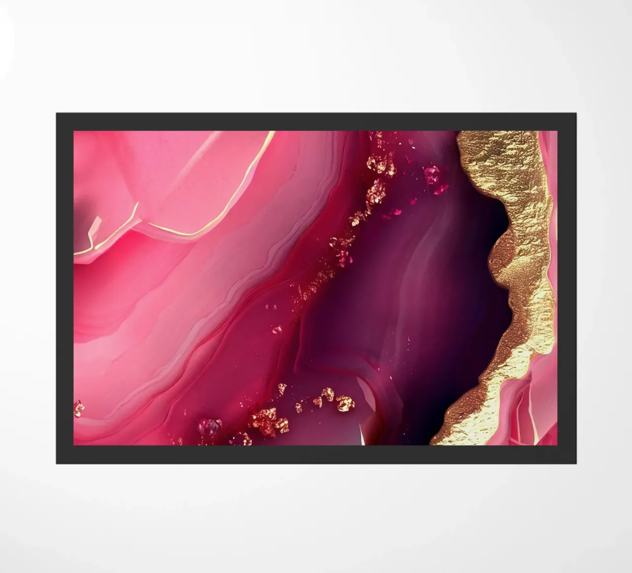 Texture d'agate rose vif paillasson de Gemstone Textures