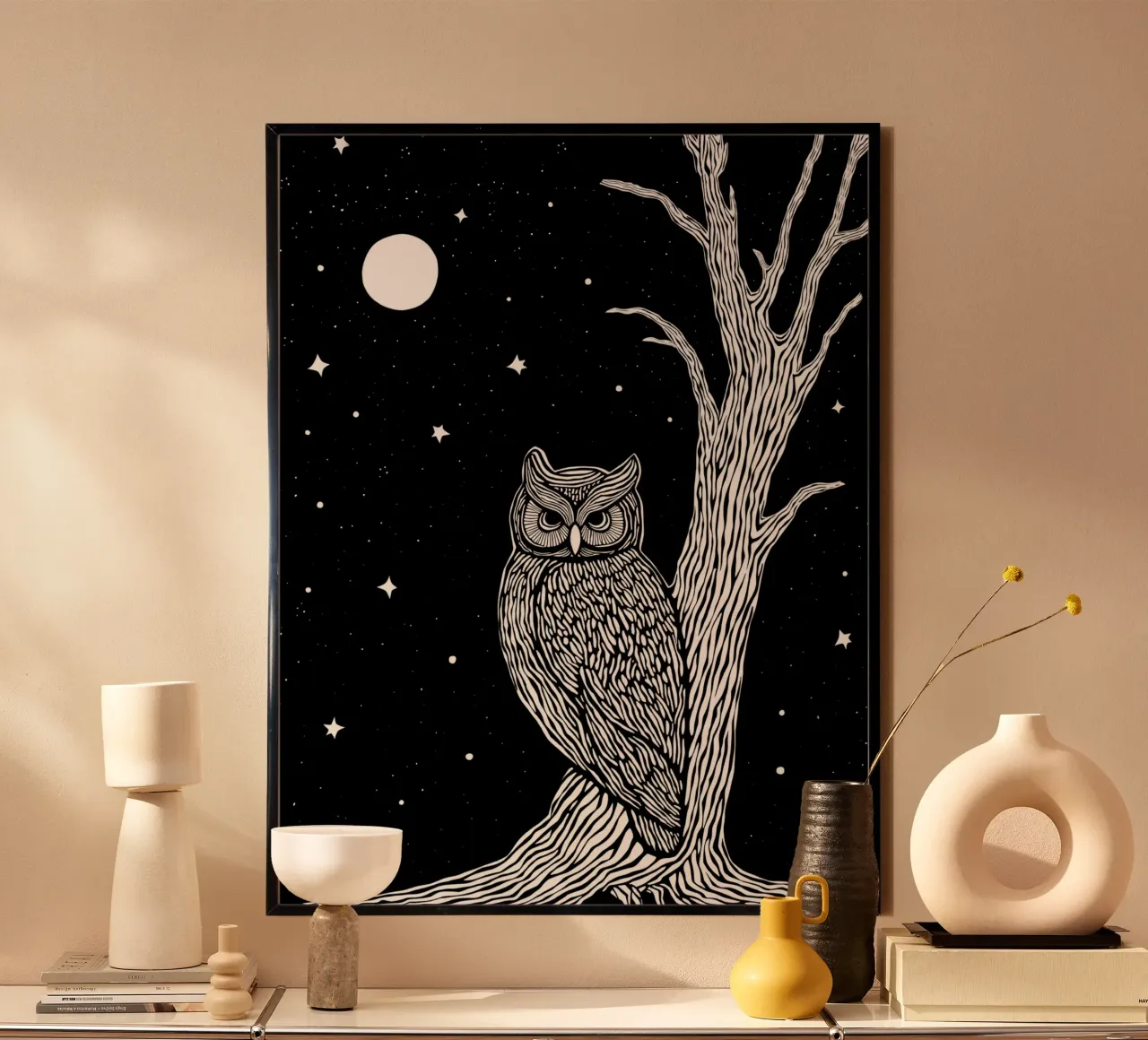 Guardian of the Night carta hahnemühle da Indigo Rain