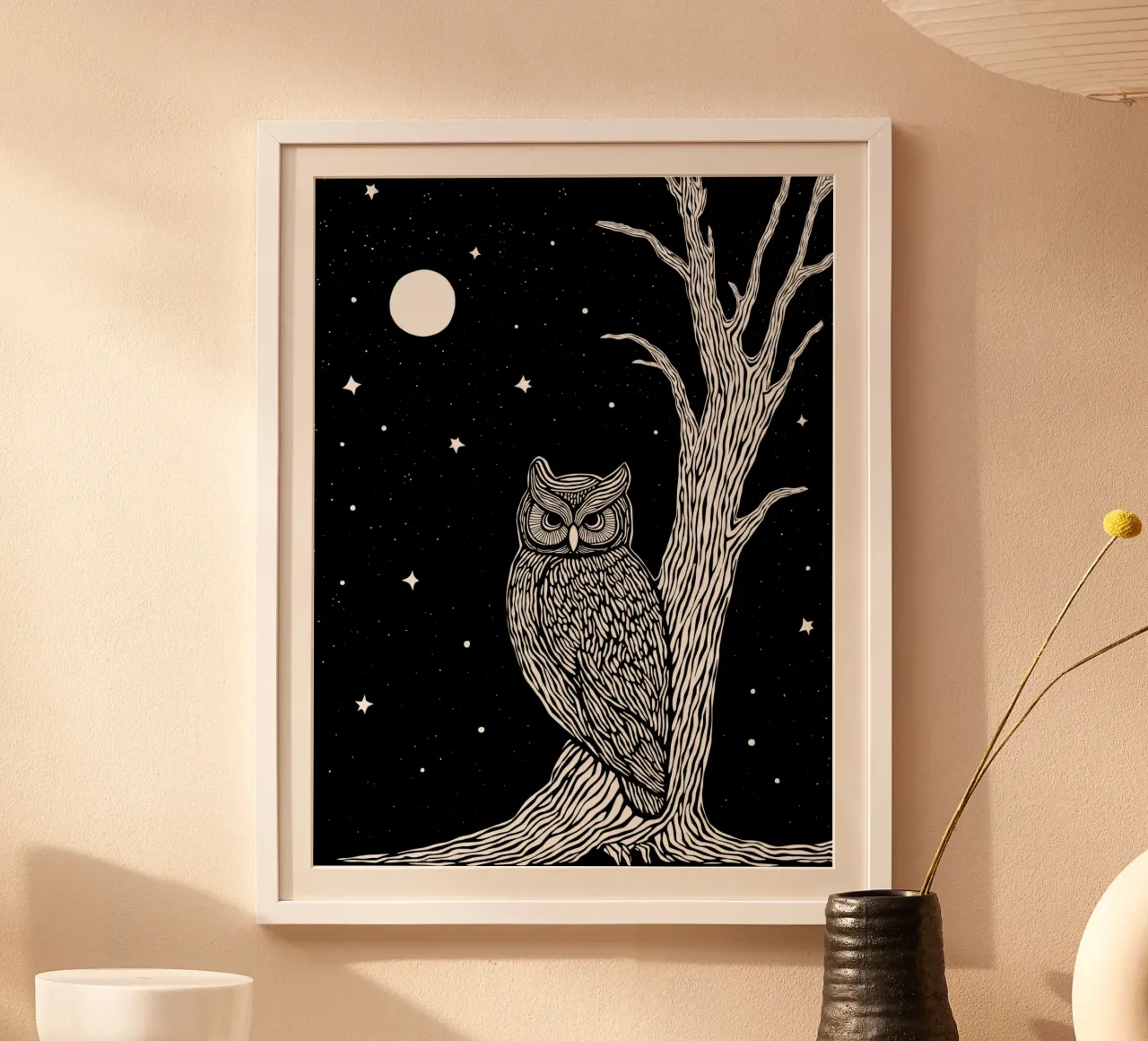 Guardian of the Night carta hahnemühle da Indigo Rain