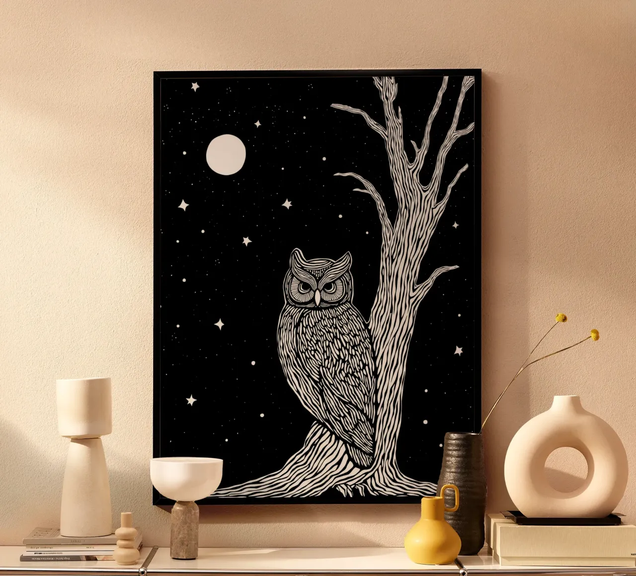 Guardian of the Night carta hahnemühle da Indigo Rain
