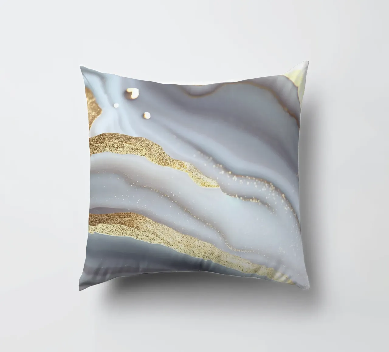 Texture agata bianca e oro cuscino da Gemstone Textures