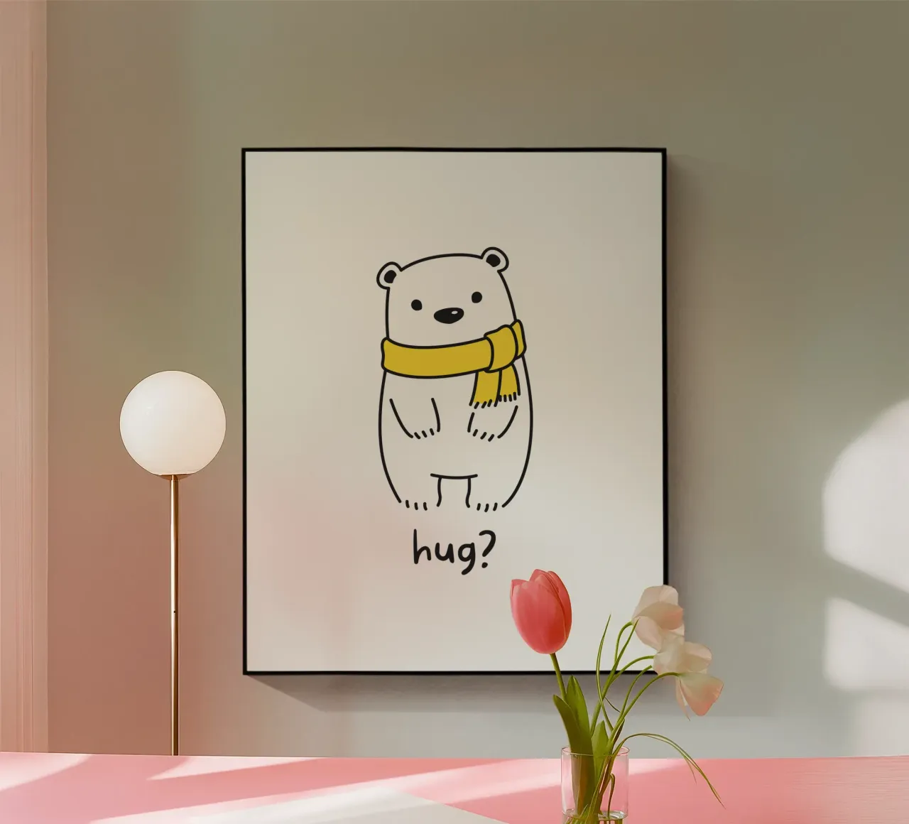 hug acrylic glass by khoailang