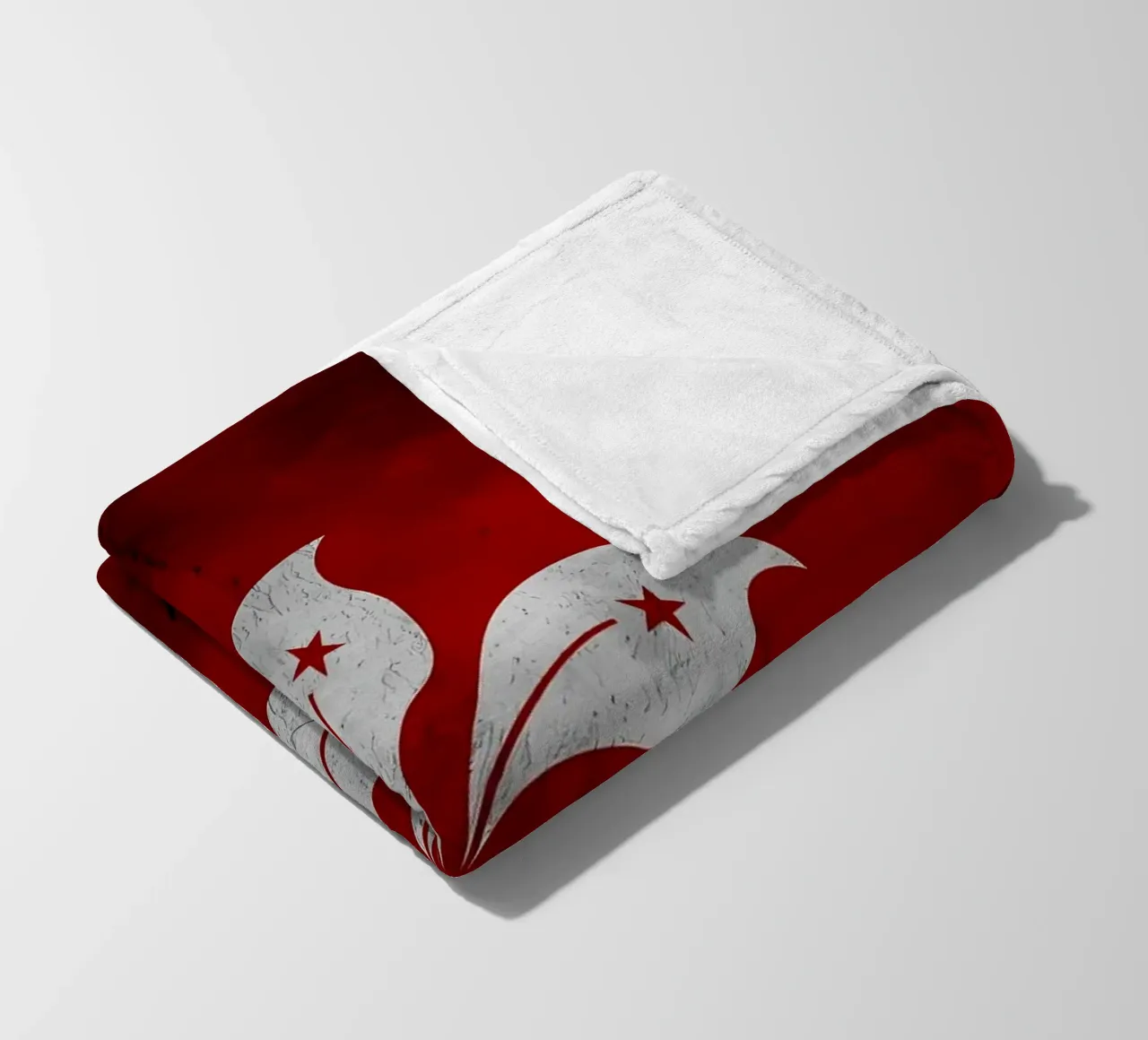 Bandiera vintage di Hong Kong coperta in pile da Joshua A Holmes