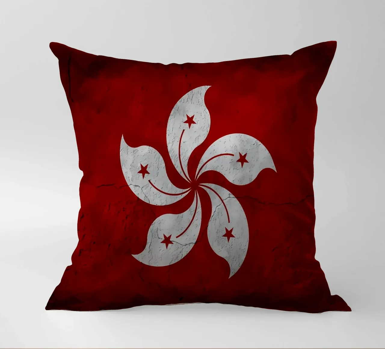 Bandiera vintage di Hong Kong cuscino da Joshua A Holmes