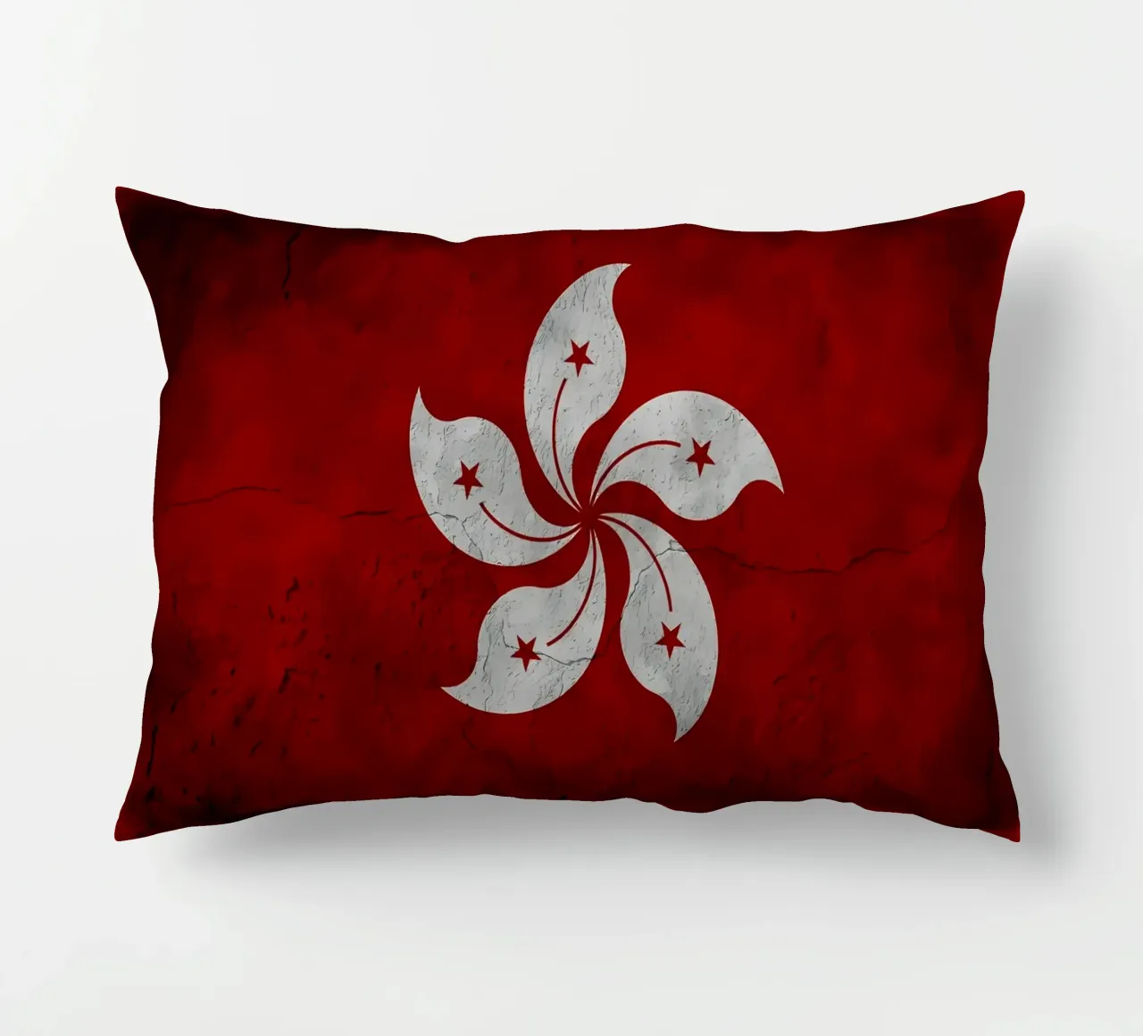 Bandiera vintage di Hong Kong cuscino da Joshua A Holmes