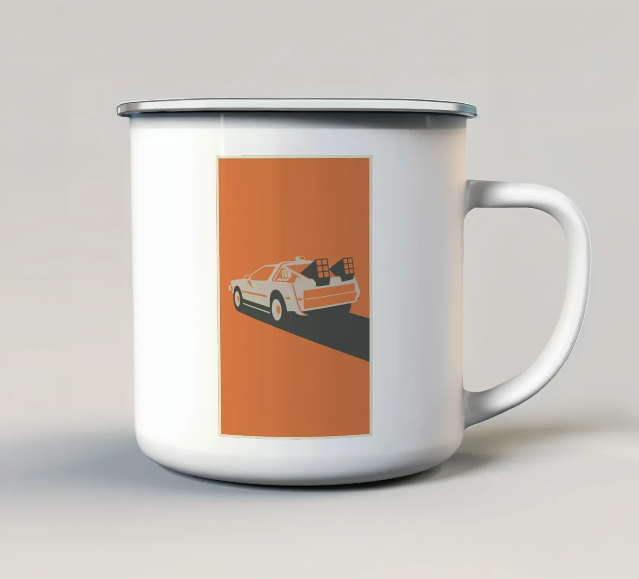 Back to the Future taza de esmalte de Bruno Morphet