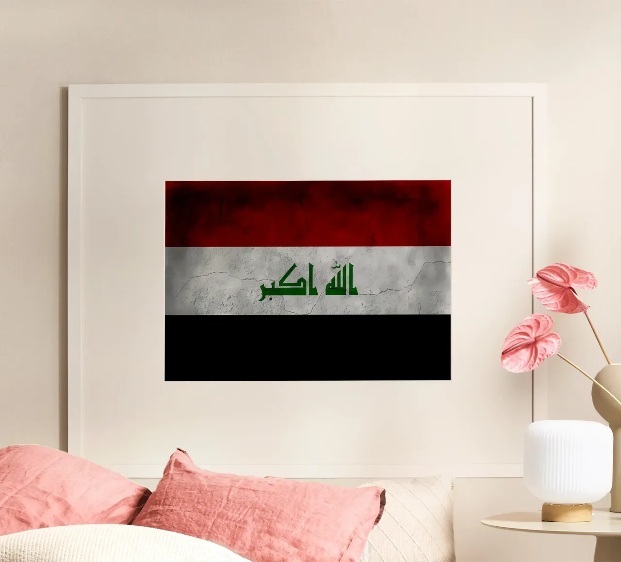 Bandiera d'epoca dell'Iraq poster da Joshua A Holmes
