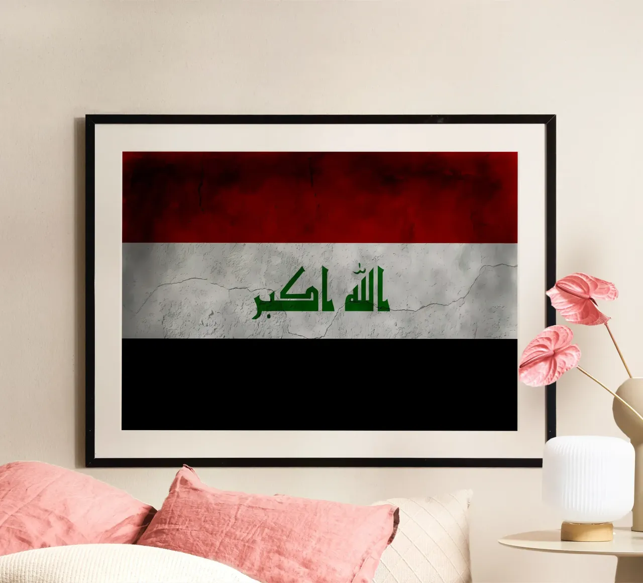 Bandiera d'epoca dell'Iraq poster da Joshua A Holmes