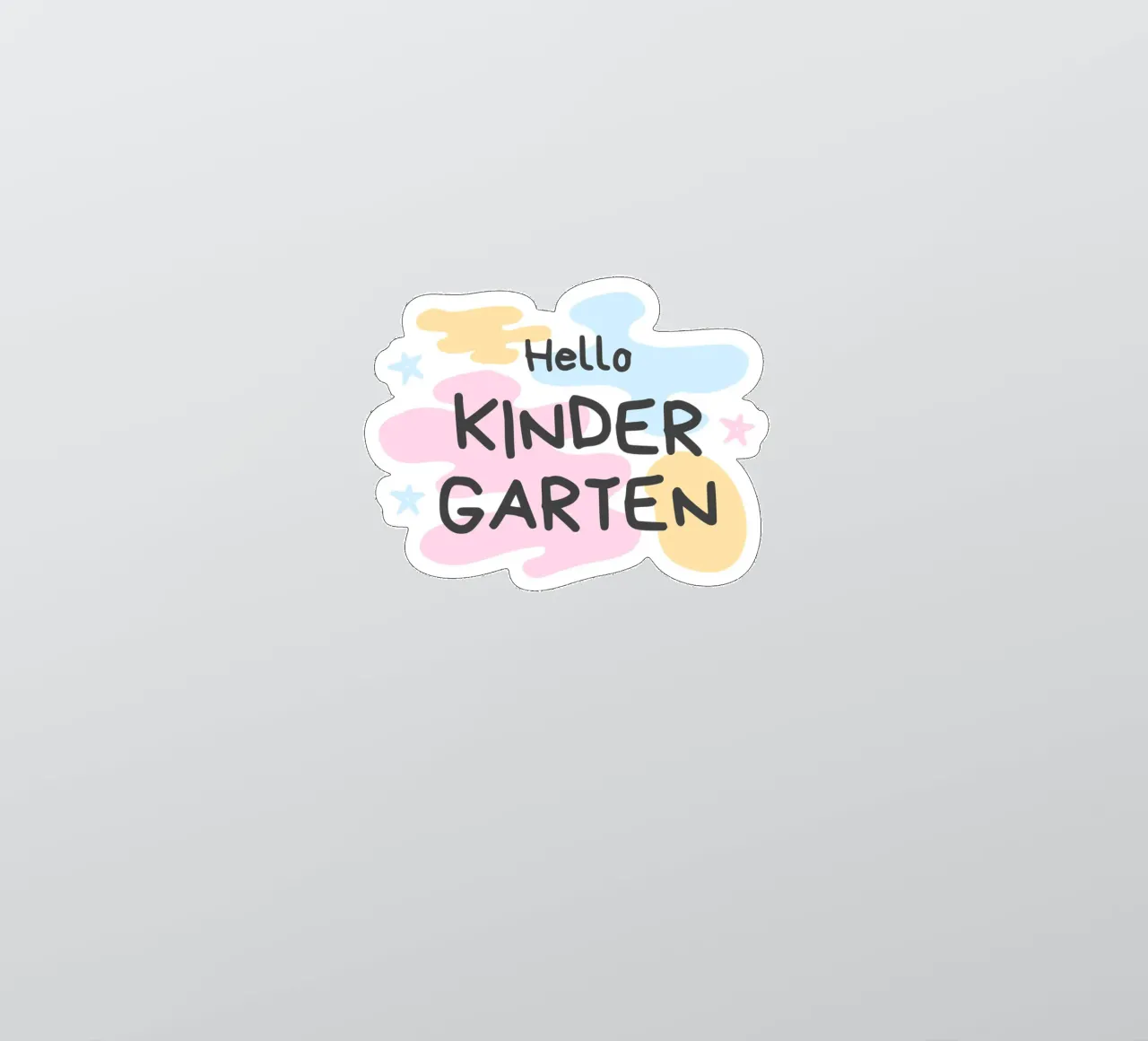 Hello children's garden sticker by khoailang