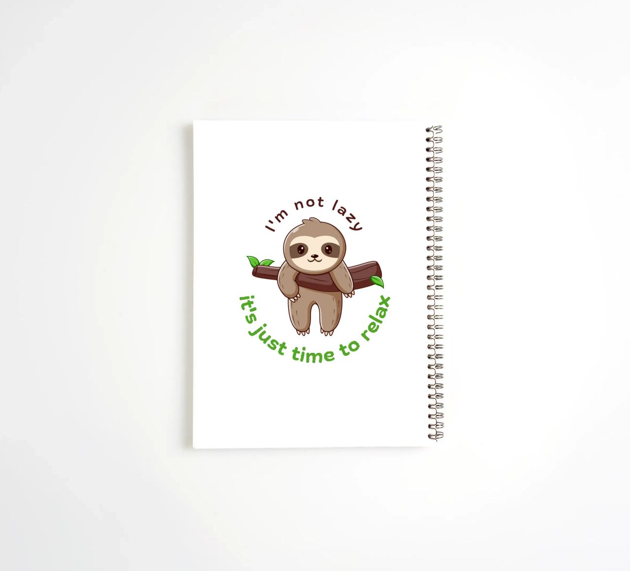 Im not lazy spiral notebook by khoailang