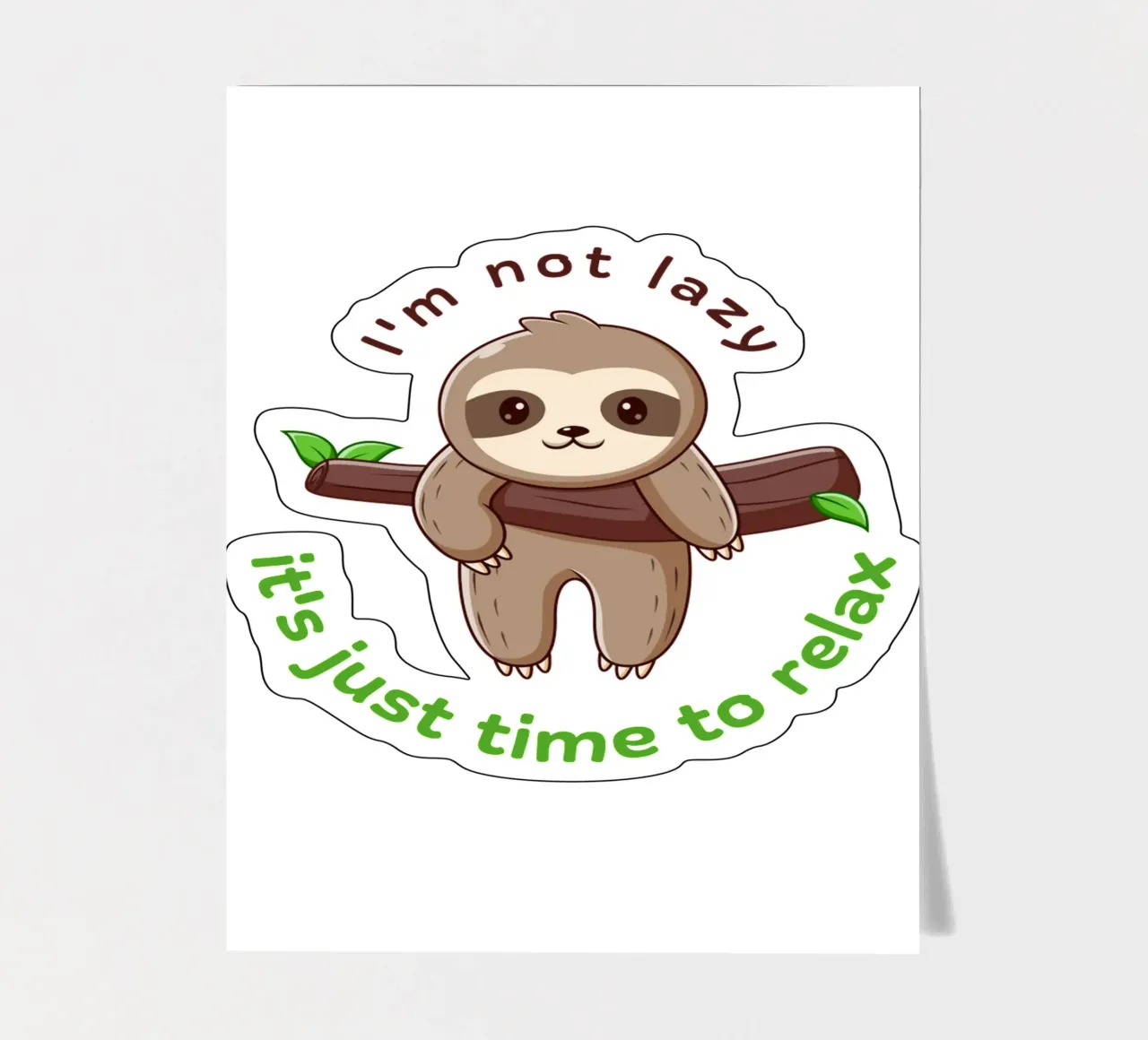Im not lazy sticker sheet by khoailang