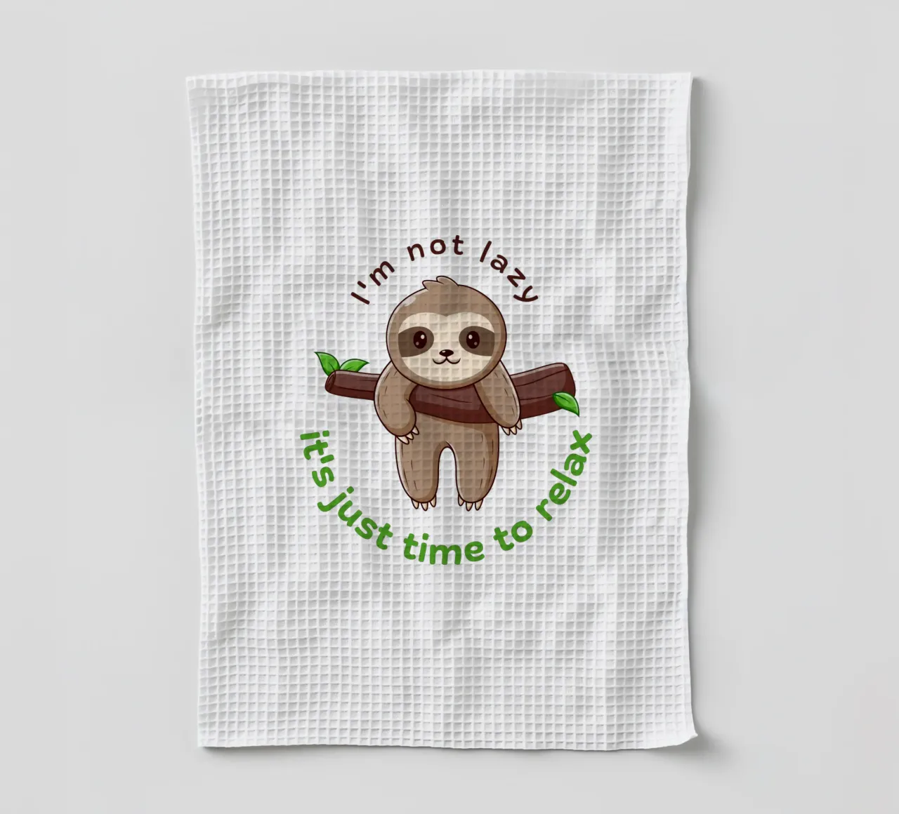 Ich bin nicht faul Geschirrtuch von khoailang