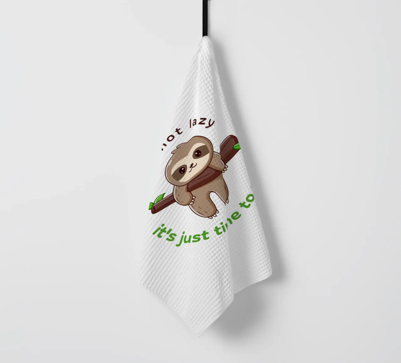 Im not lazy tea towel by khoailang
