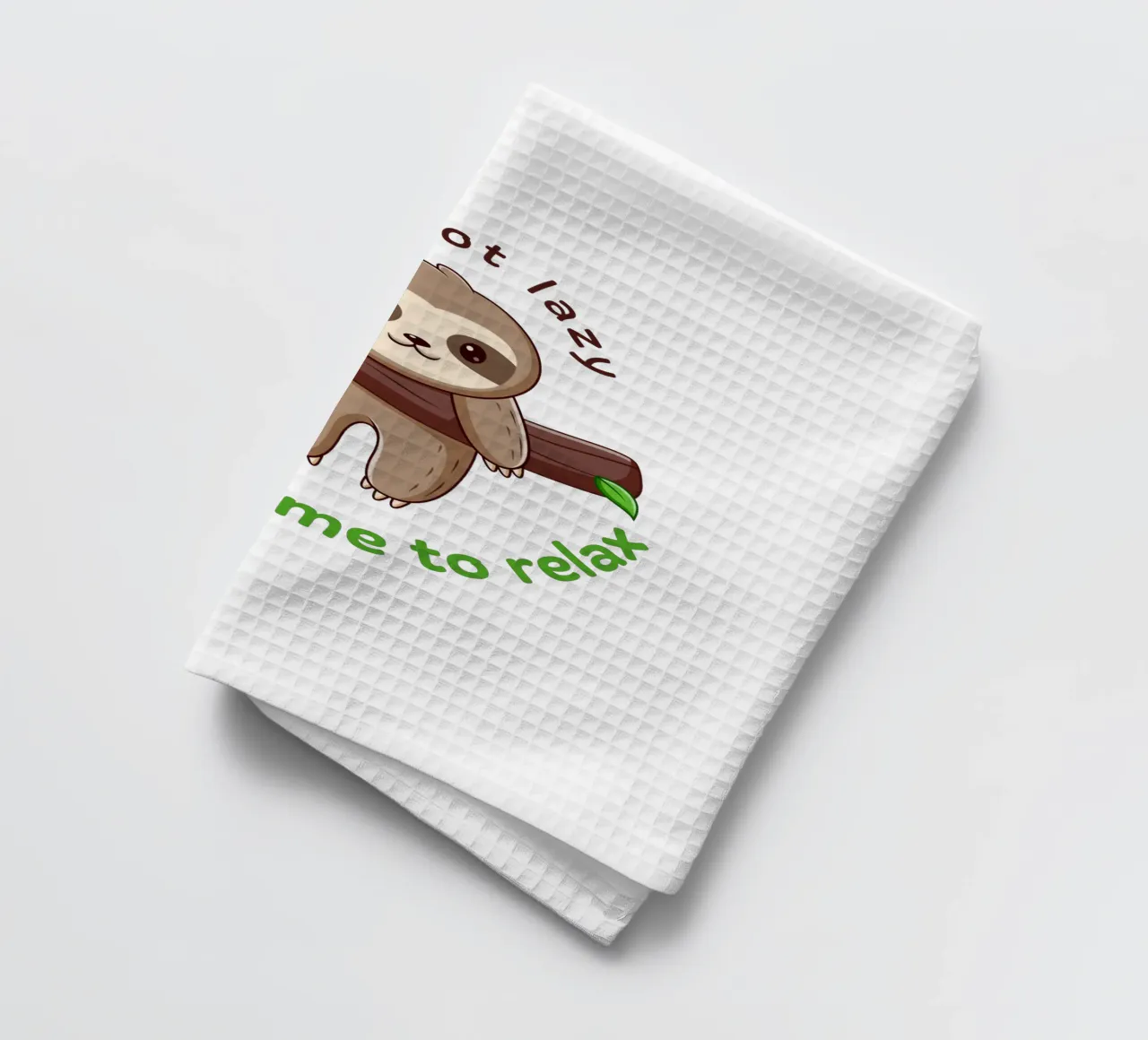 Ich bin nicht faul Geschirrtuch von khoailang