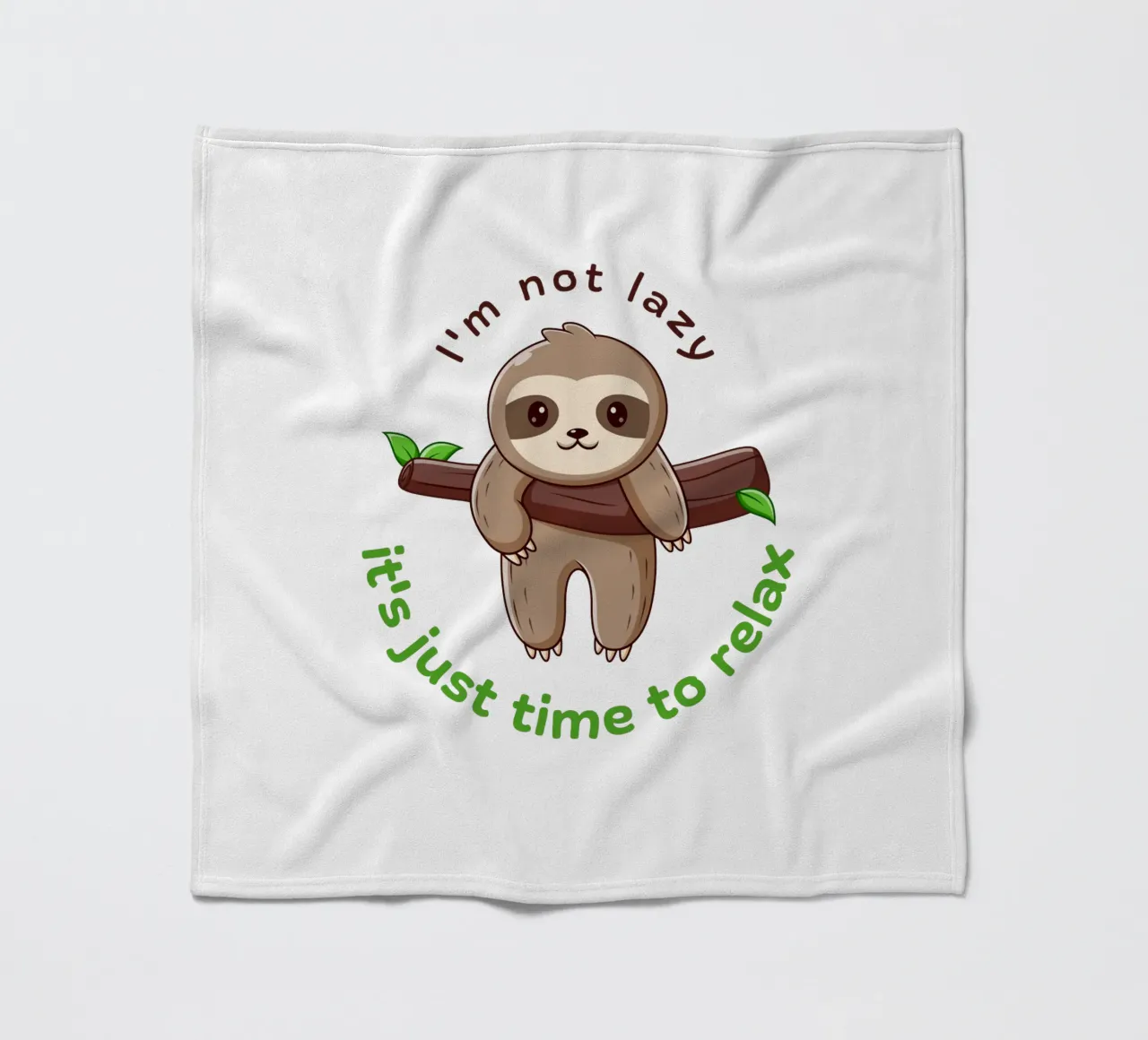 Im not lazy fleece blanket by khoailang
