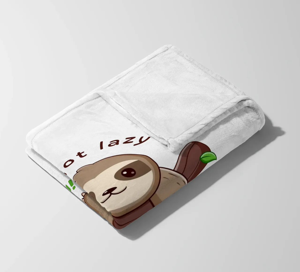 Im not lazy fleece blanket by khoailang
