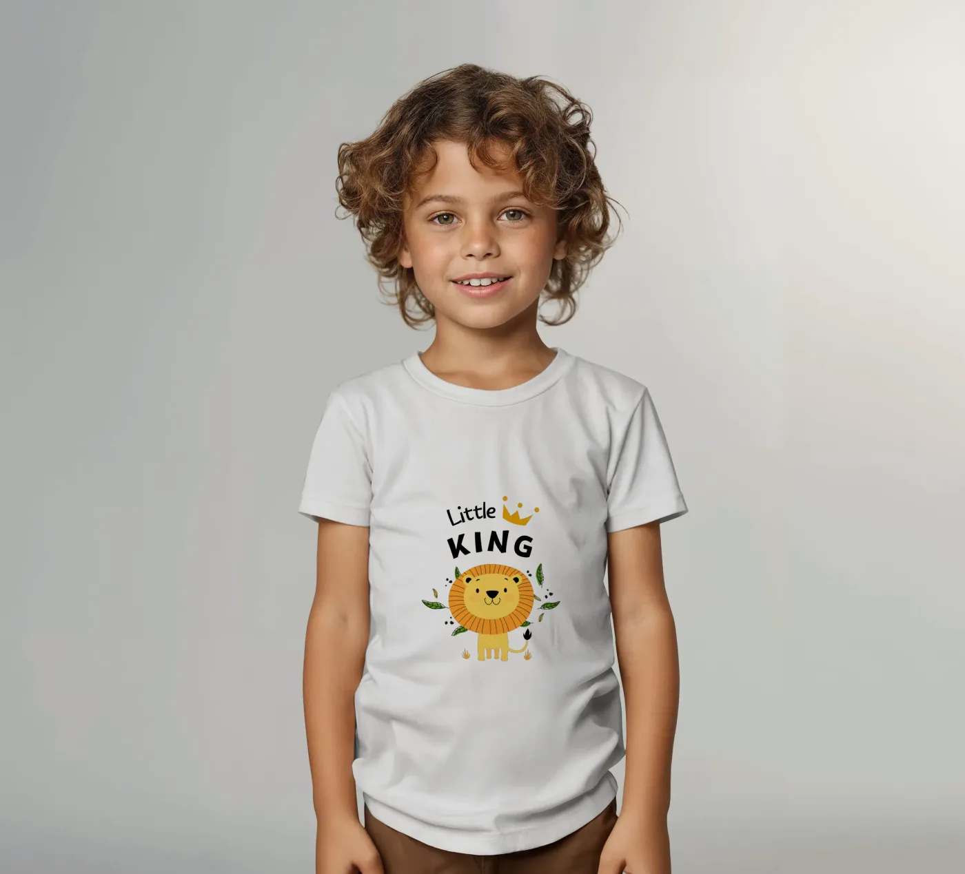 piccolo re t-shirt bambini da khoailang