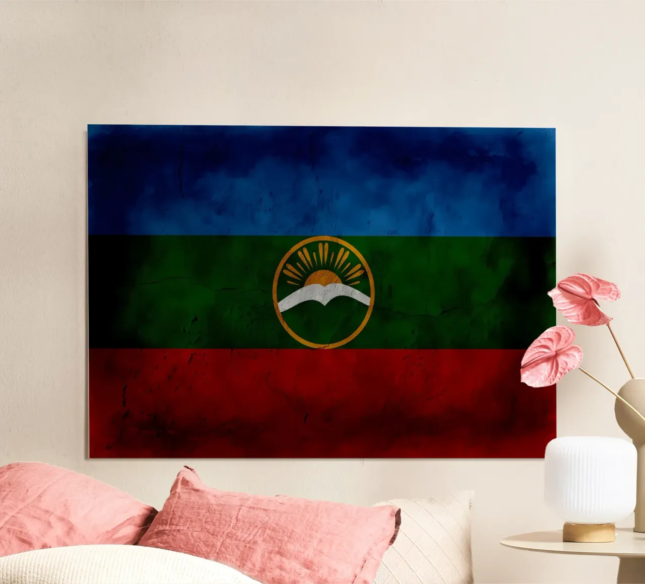 Bandiera d'epoca Karachay Cherkessia poster da Joshua A Holmes