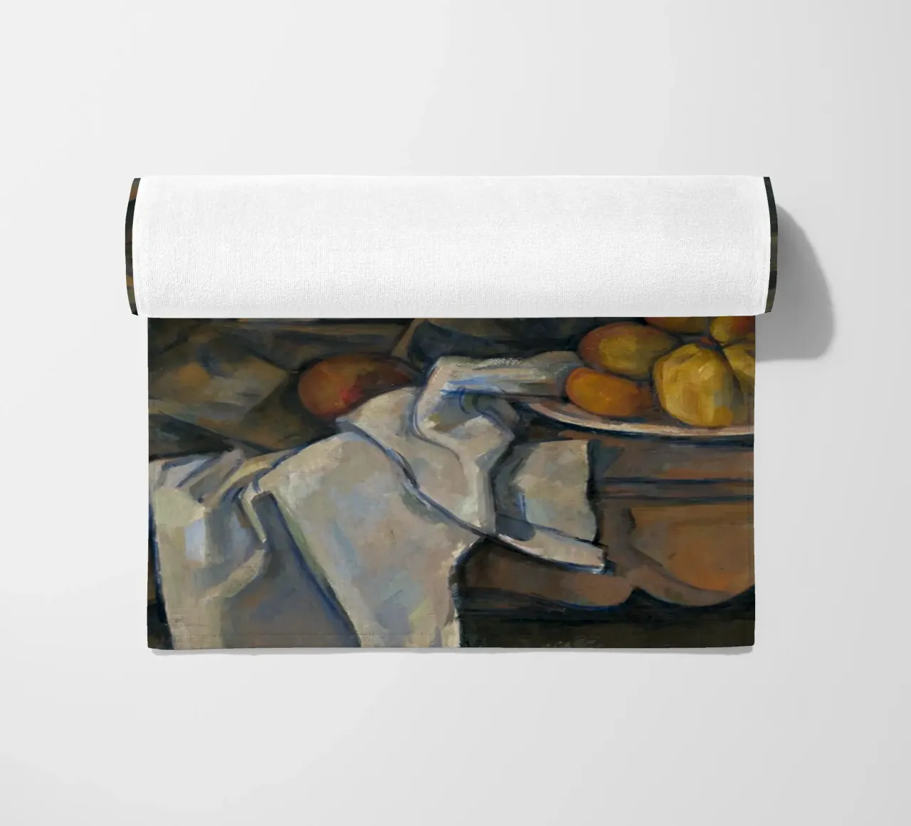 Paul Cézanne, Still Life with Apples and Peaches beach towel by William Store