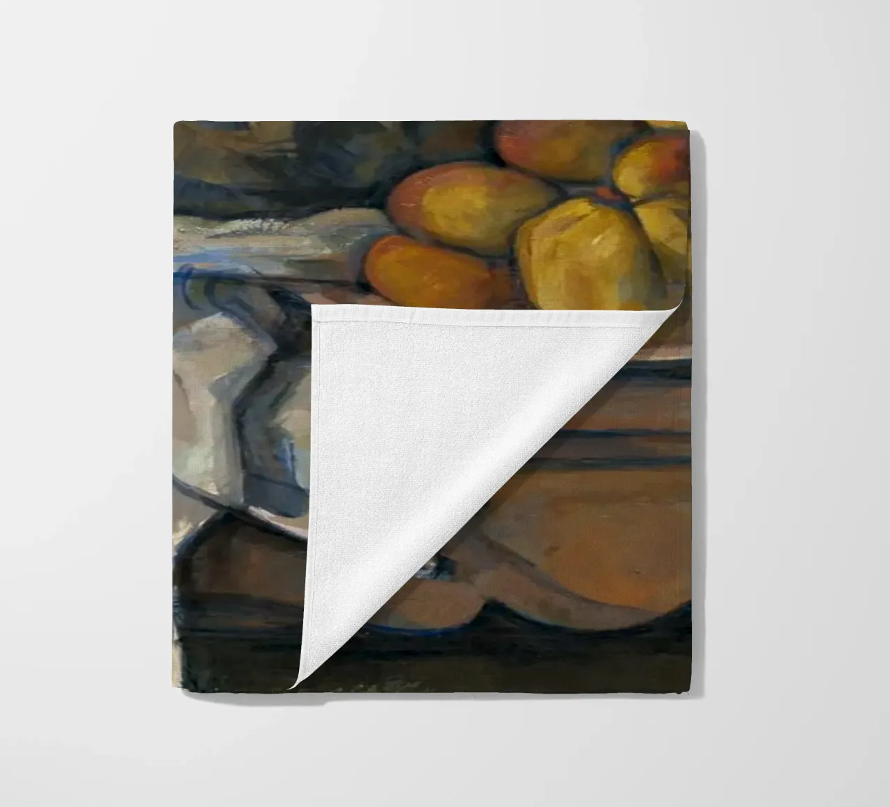 Paul Cézanne, Still Life with Apples and Peaches beach towel by William Store