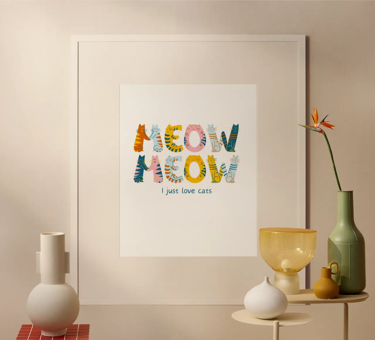 meoz meoz poster con telaio in legno da khoailang