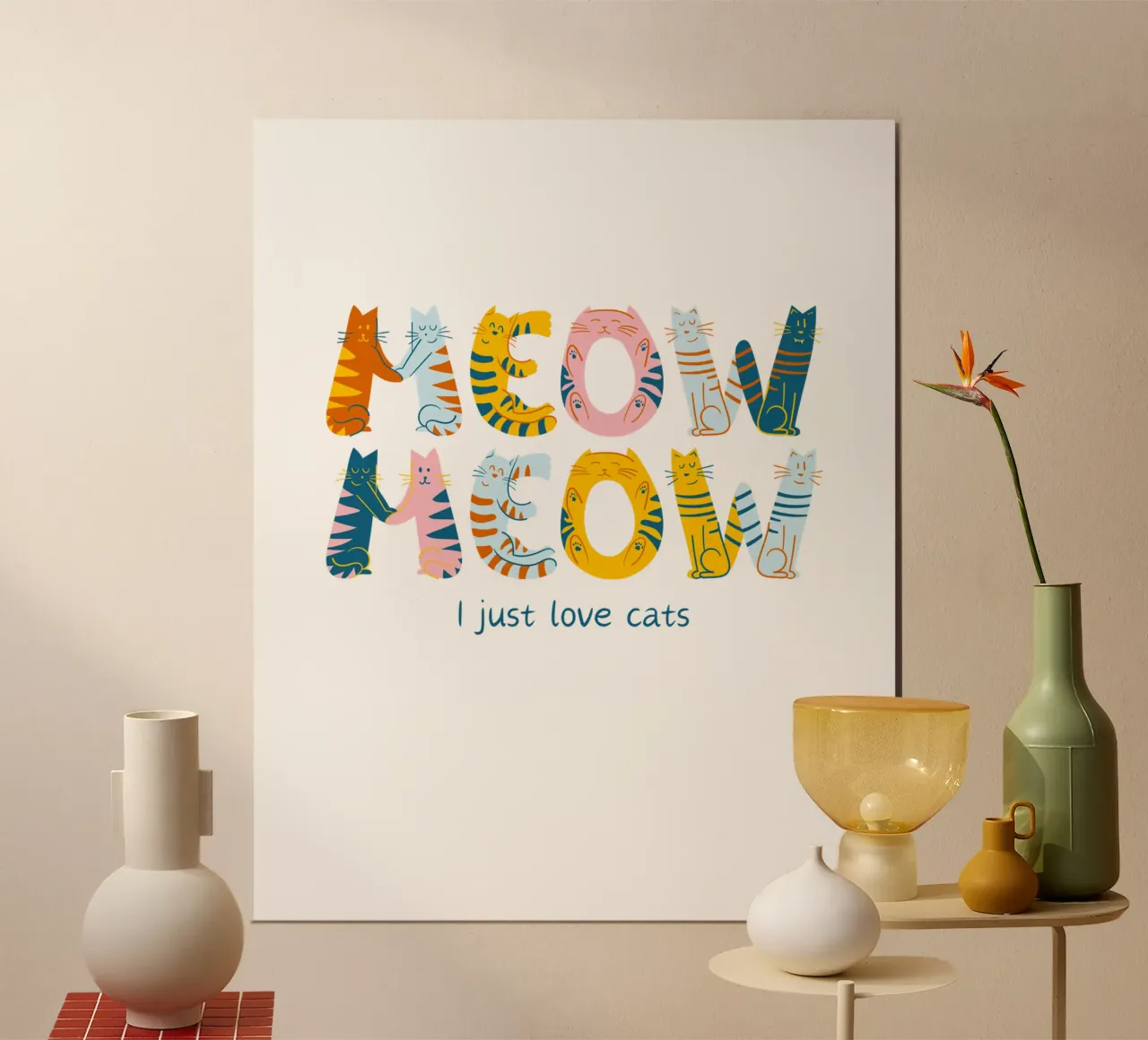 meoz meoz poster con telaio in legno da khoailang