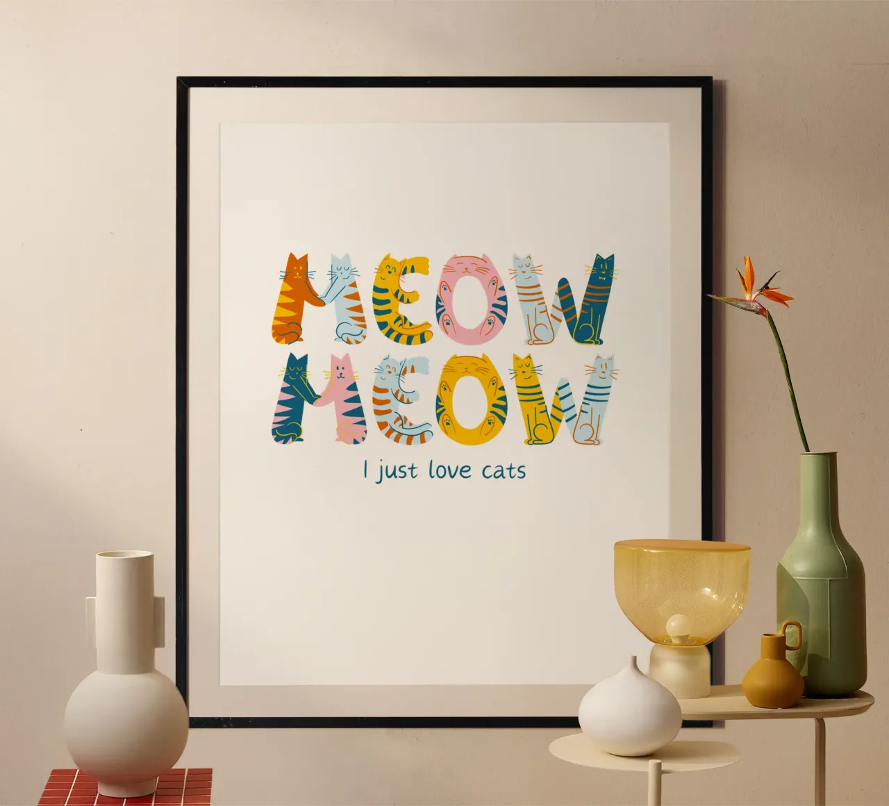 meoz meoz poster con telaio in legno da khoailang