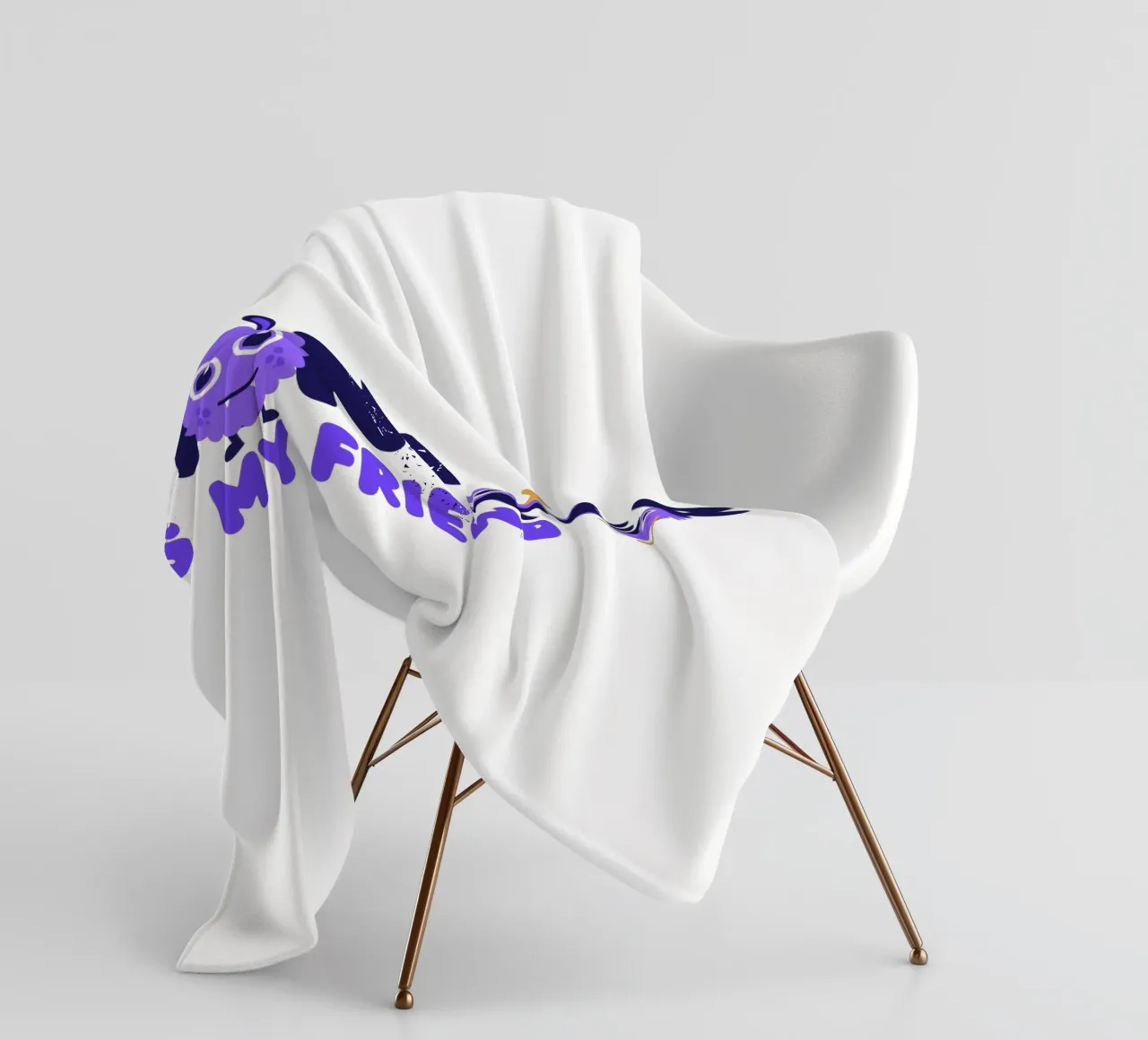 monster is my friend fleece blanket by khoailang